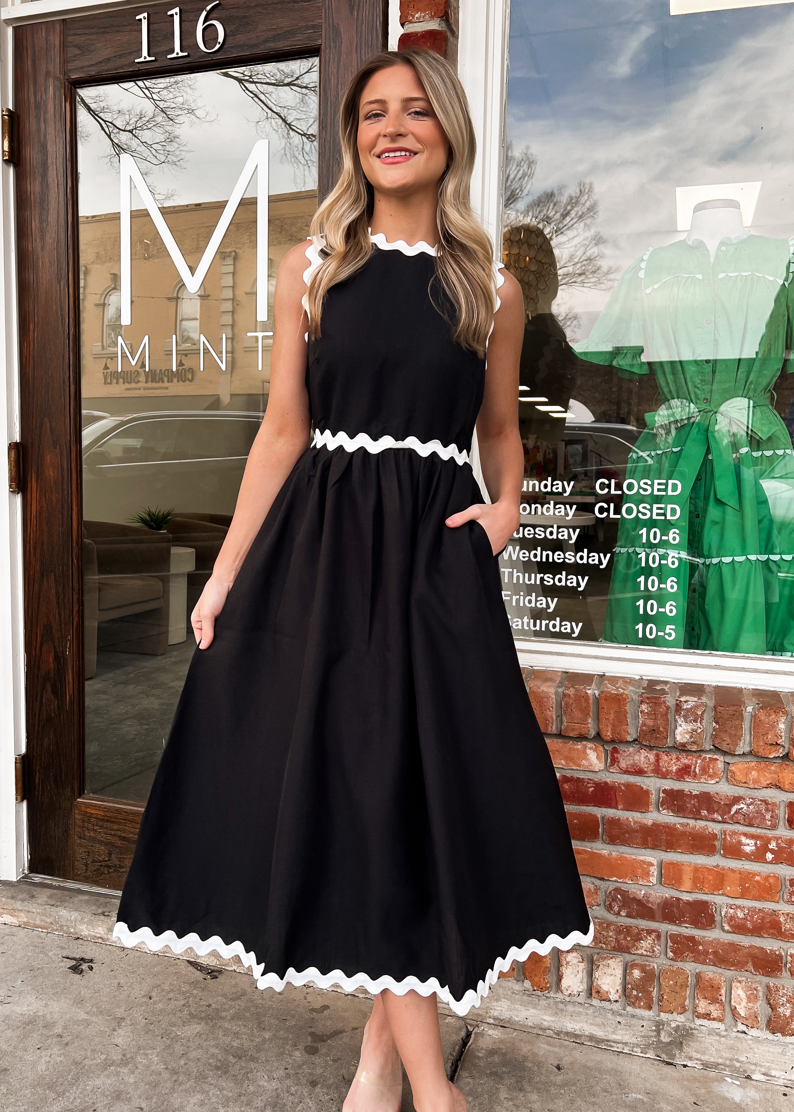 Ric Rac Midi Dress