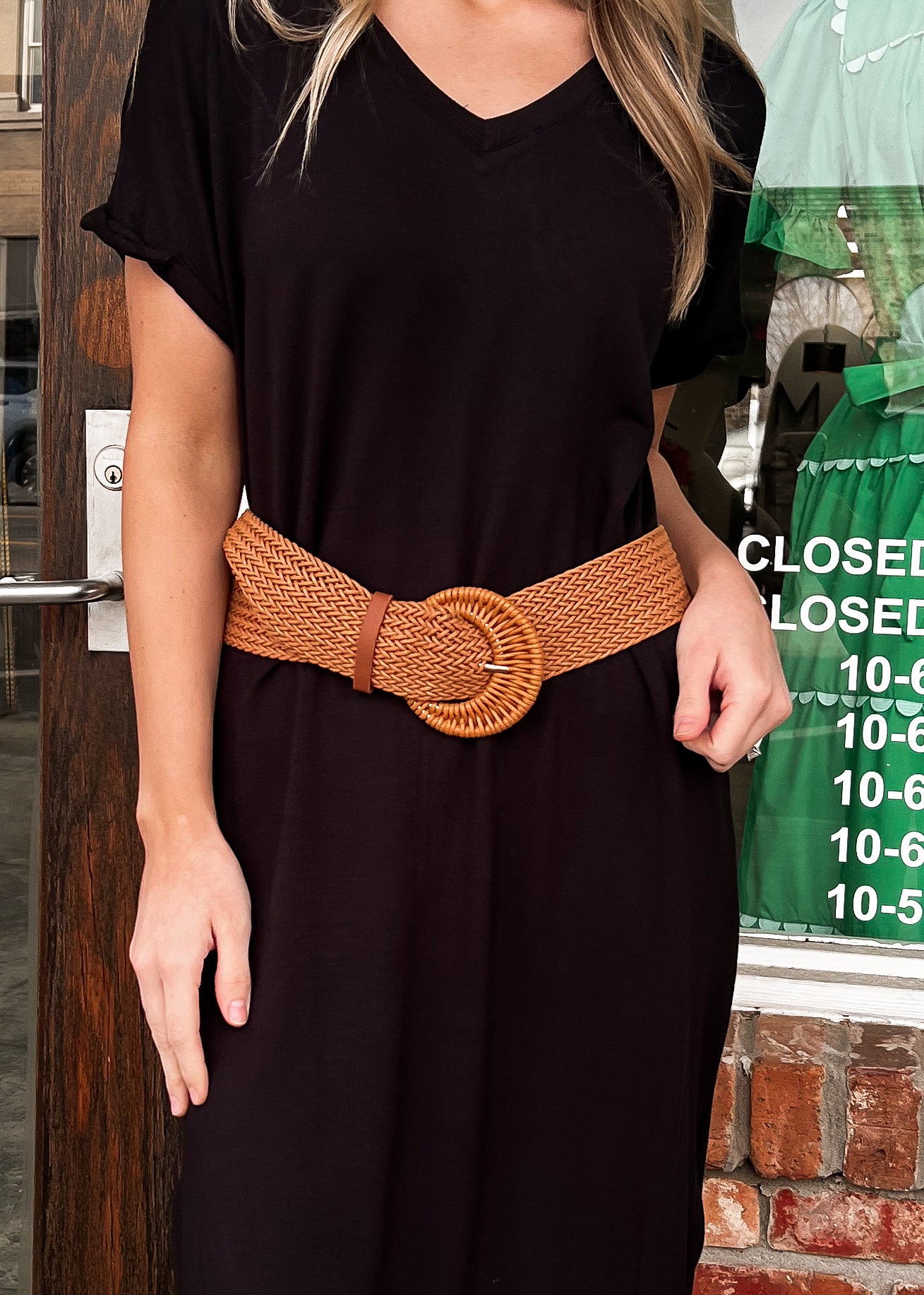 Brown Woven Belt