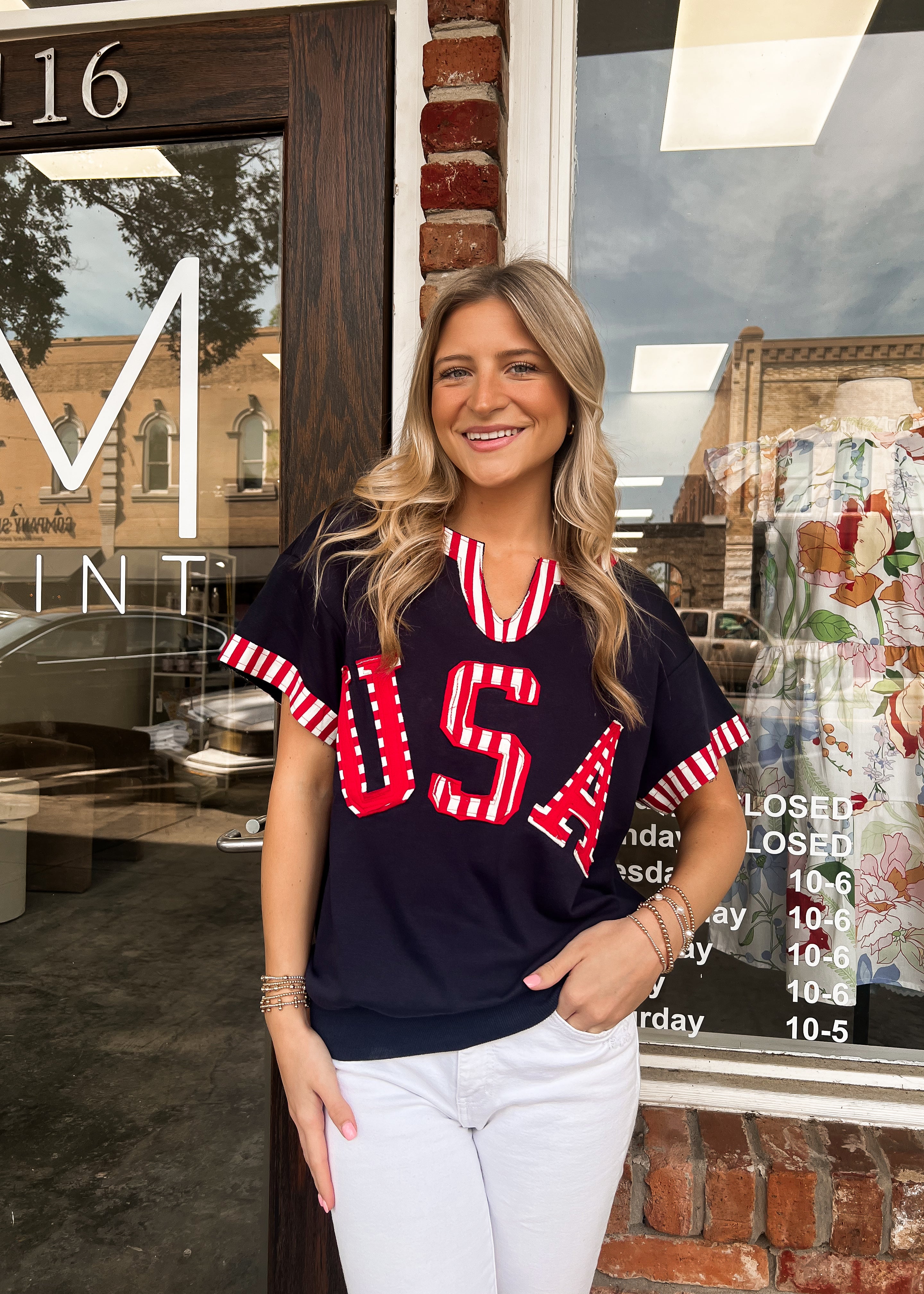 USA Patchwork Top