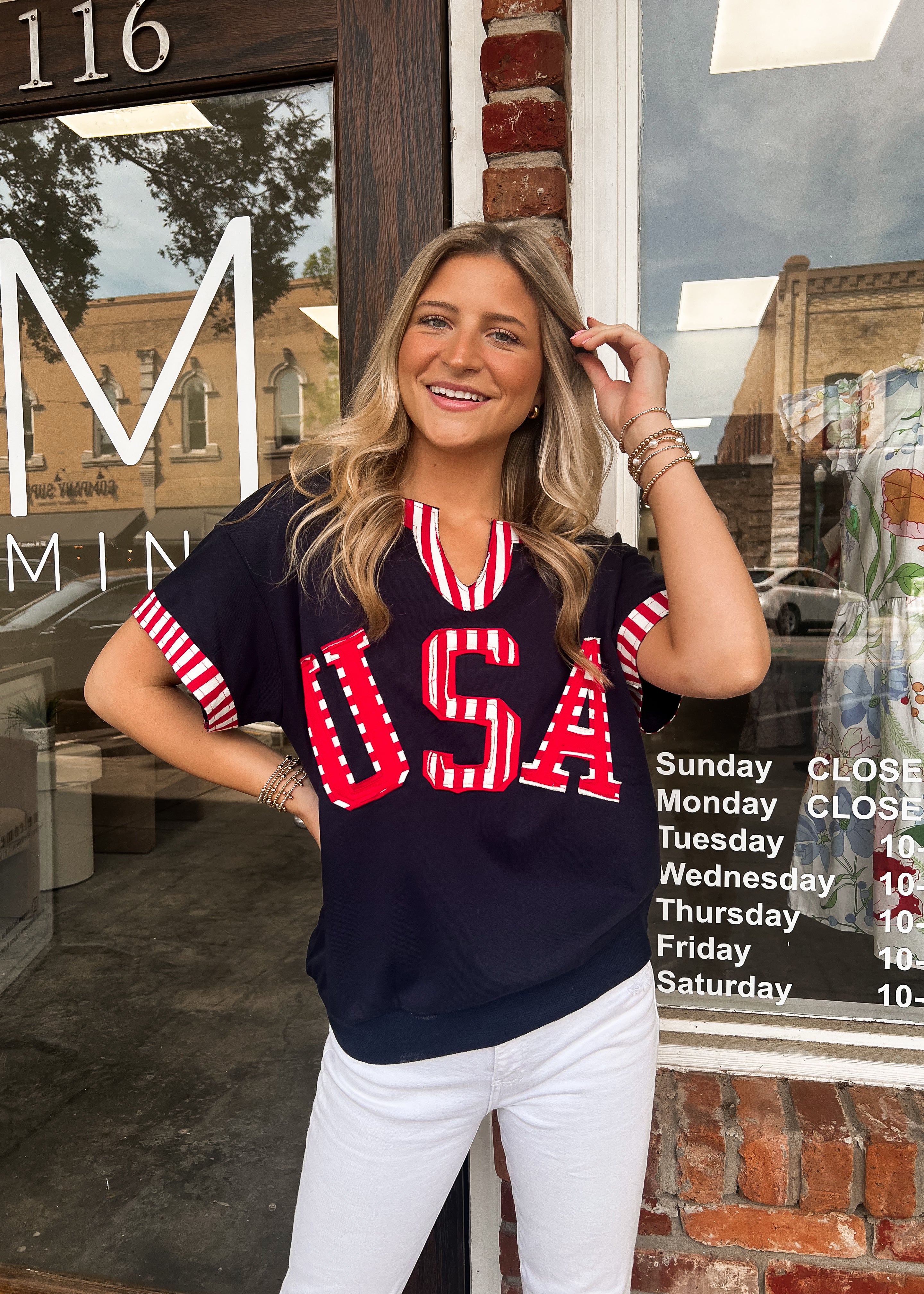 USA Patchwork Top