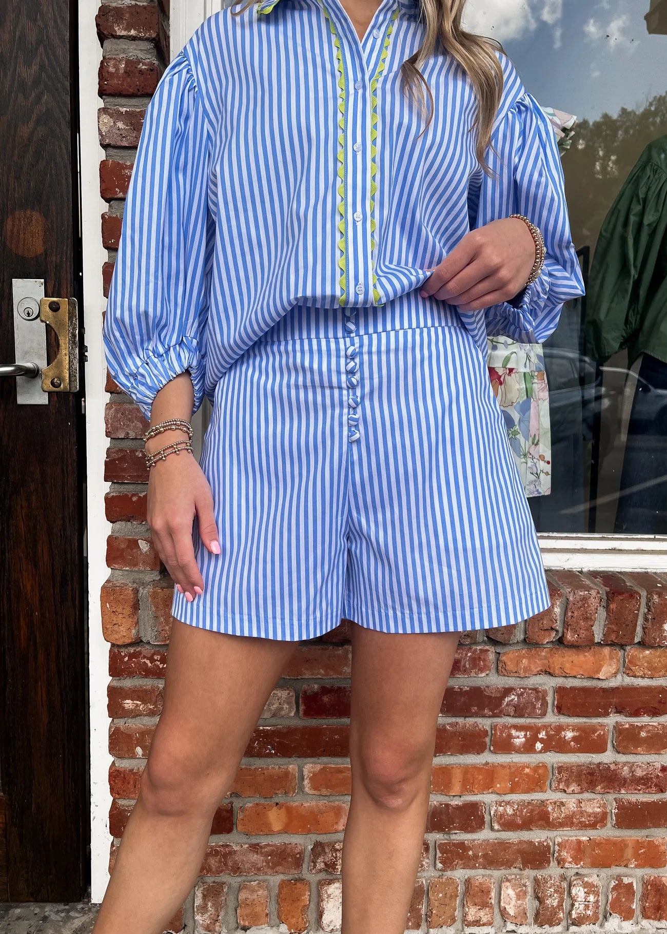 Karlie: Stripe Ric Rac Top