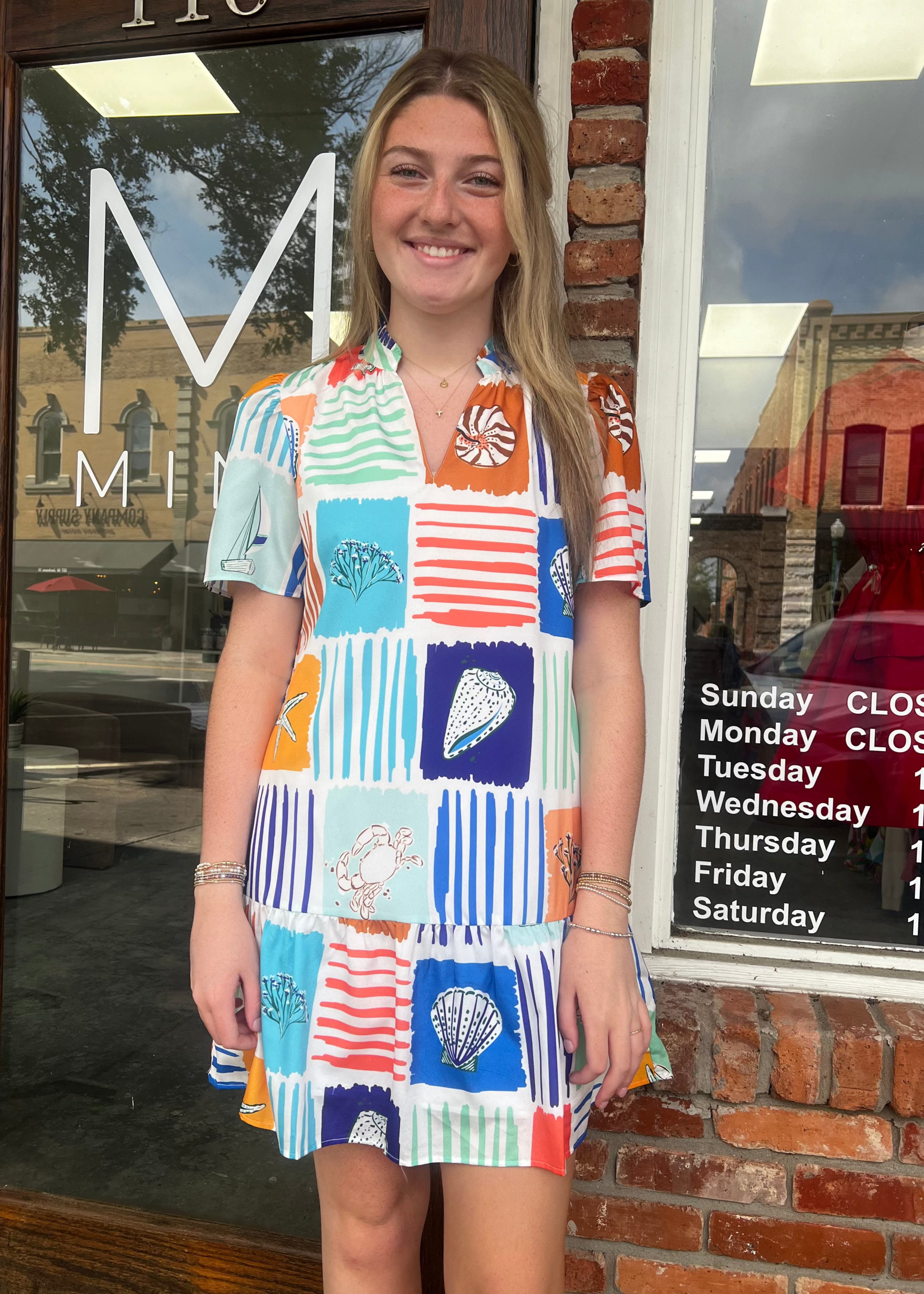 THML: Seaside Short Sleeve Dress
