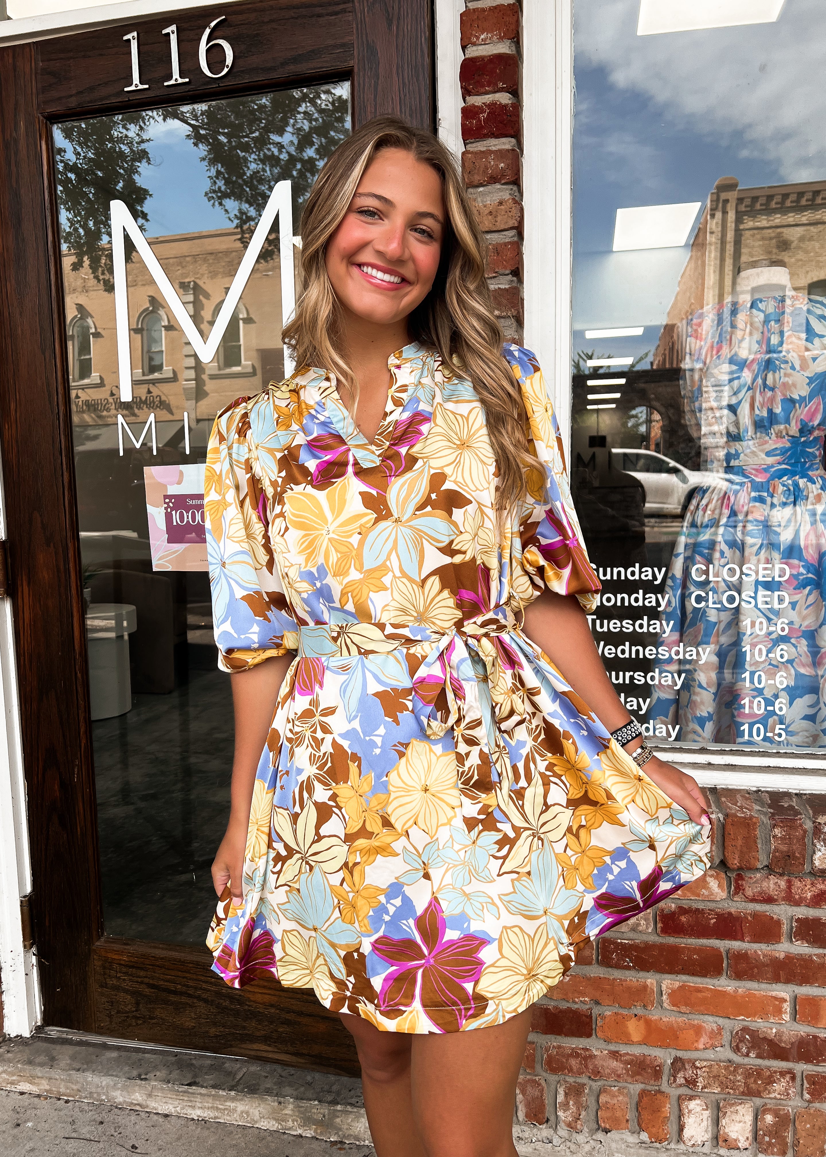 Sunny Puff Sleeve Mini Dress