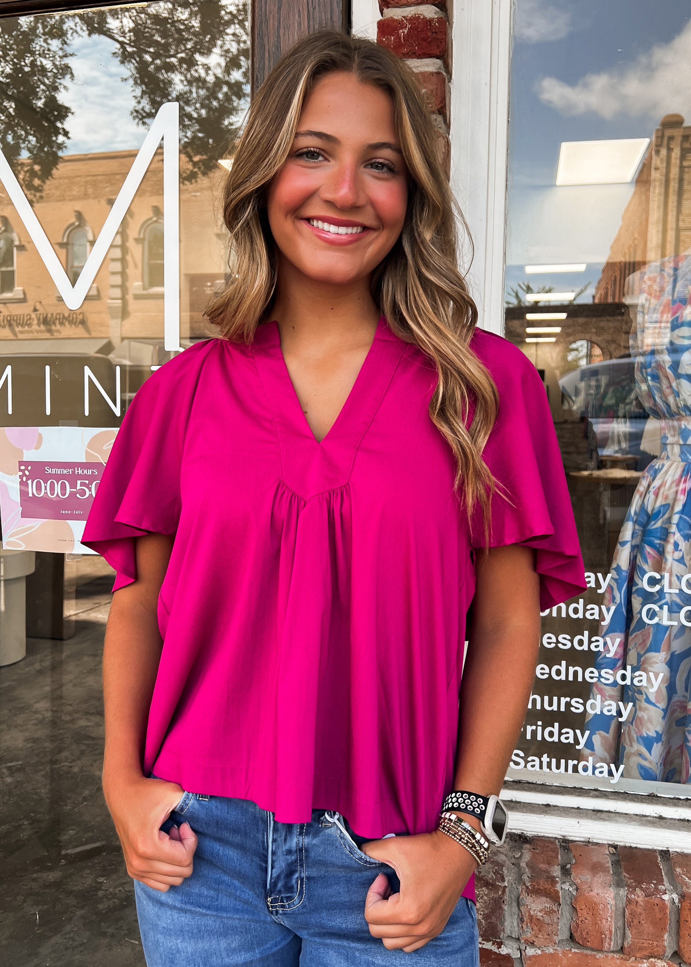 Averi Short Sleeve Tunic Top