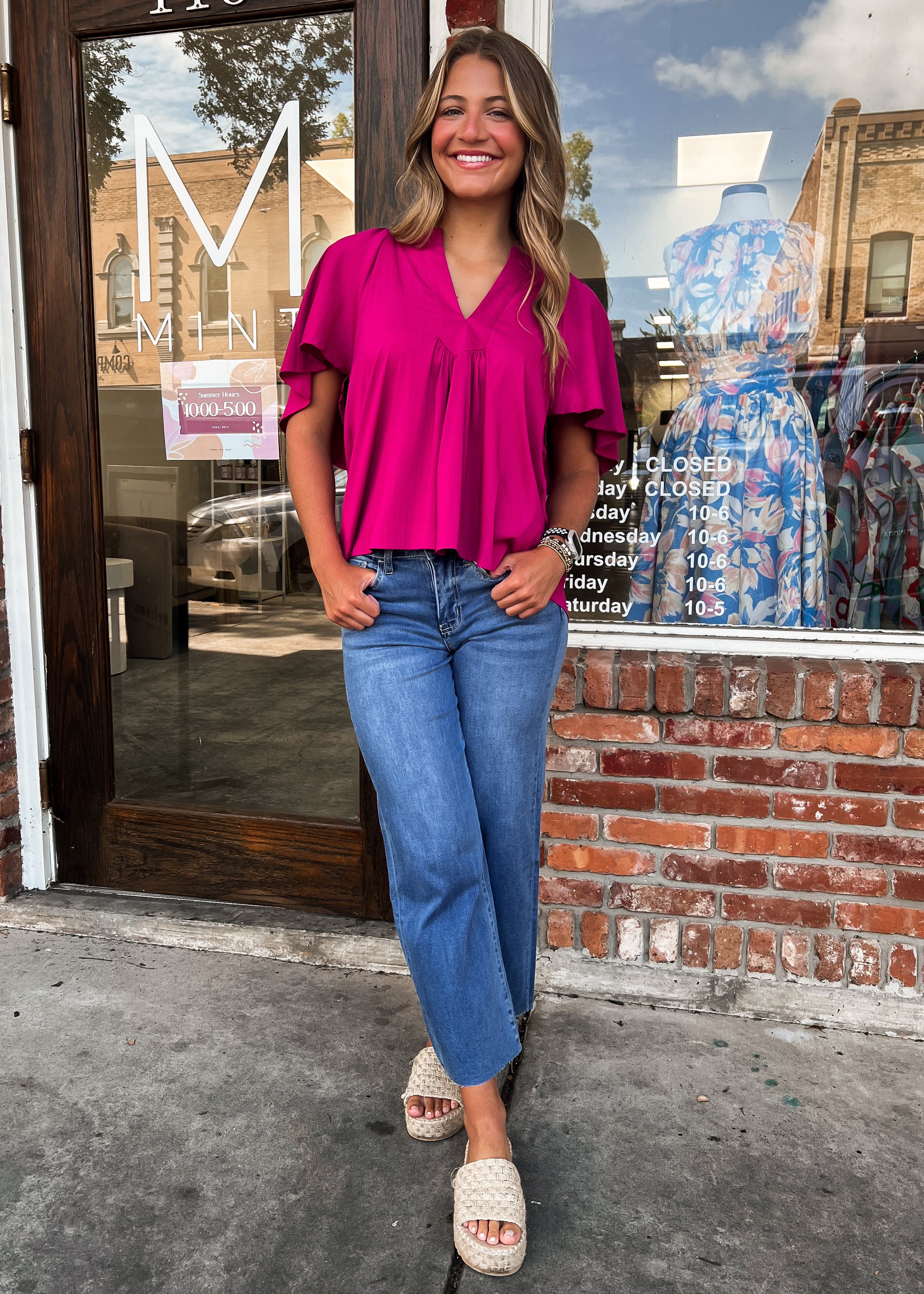 Olivia High Rise Crop Jeans
