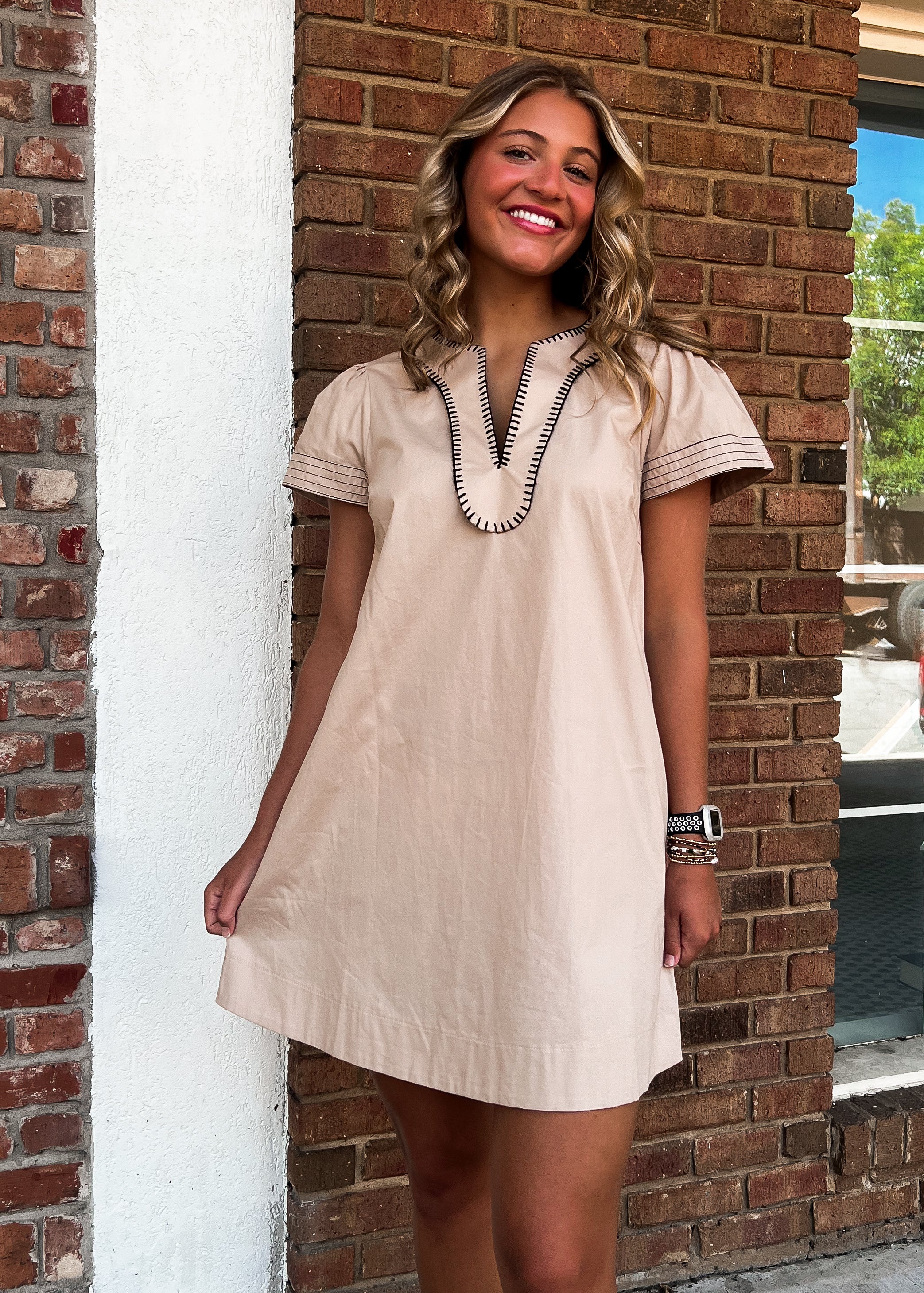 Staci Woven Mini Dress