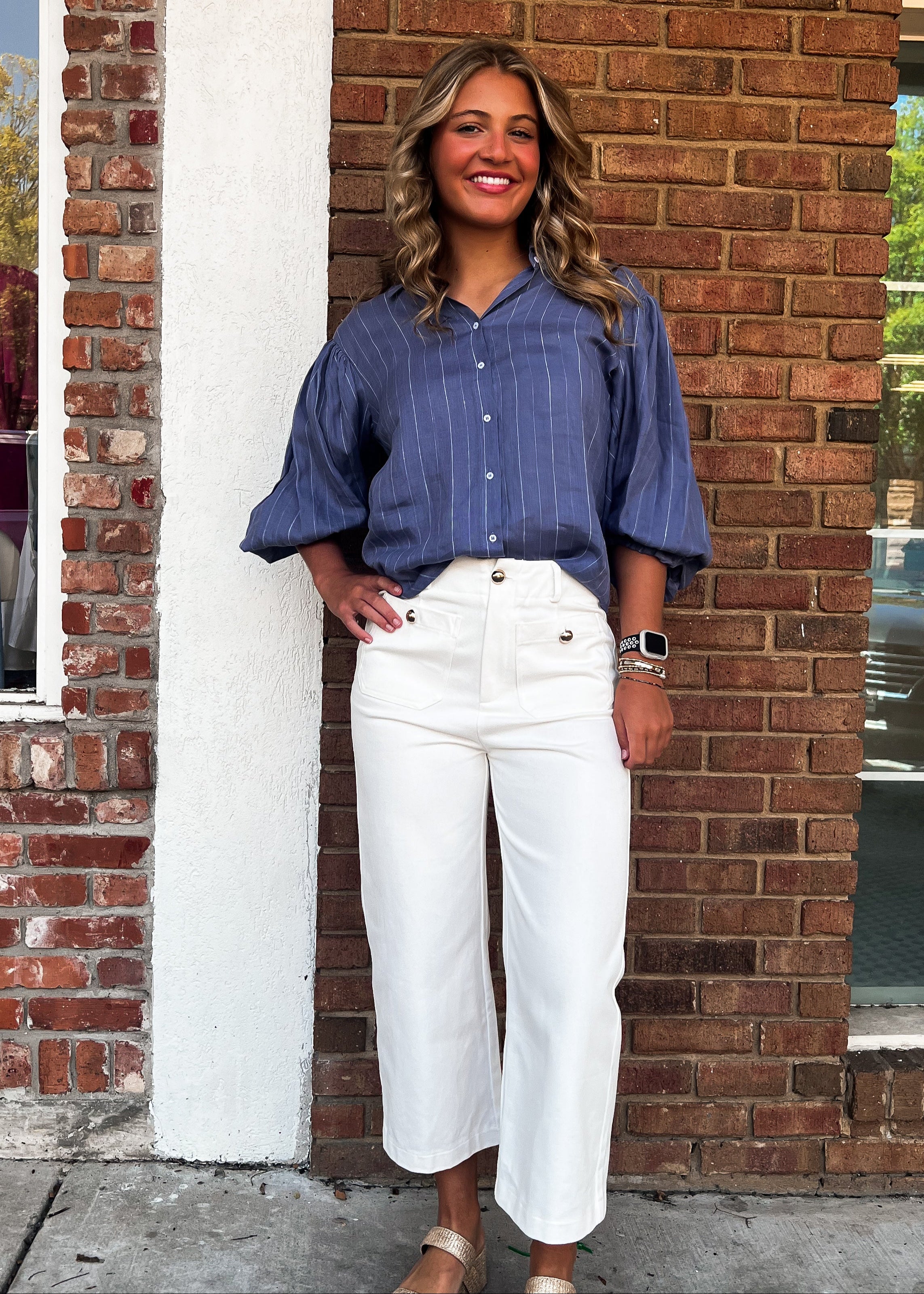Candace White Pants