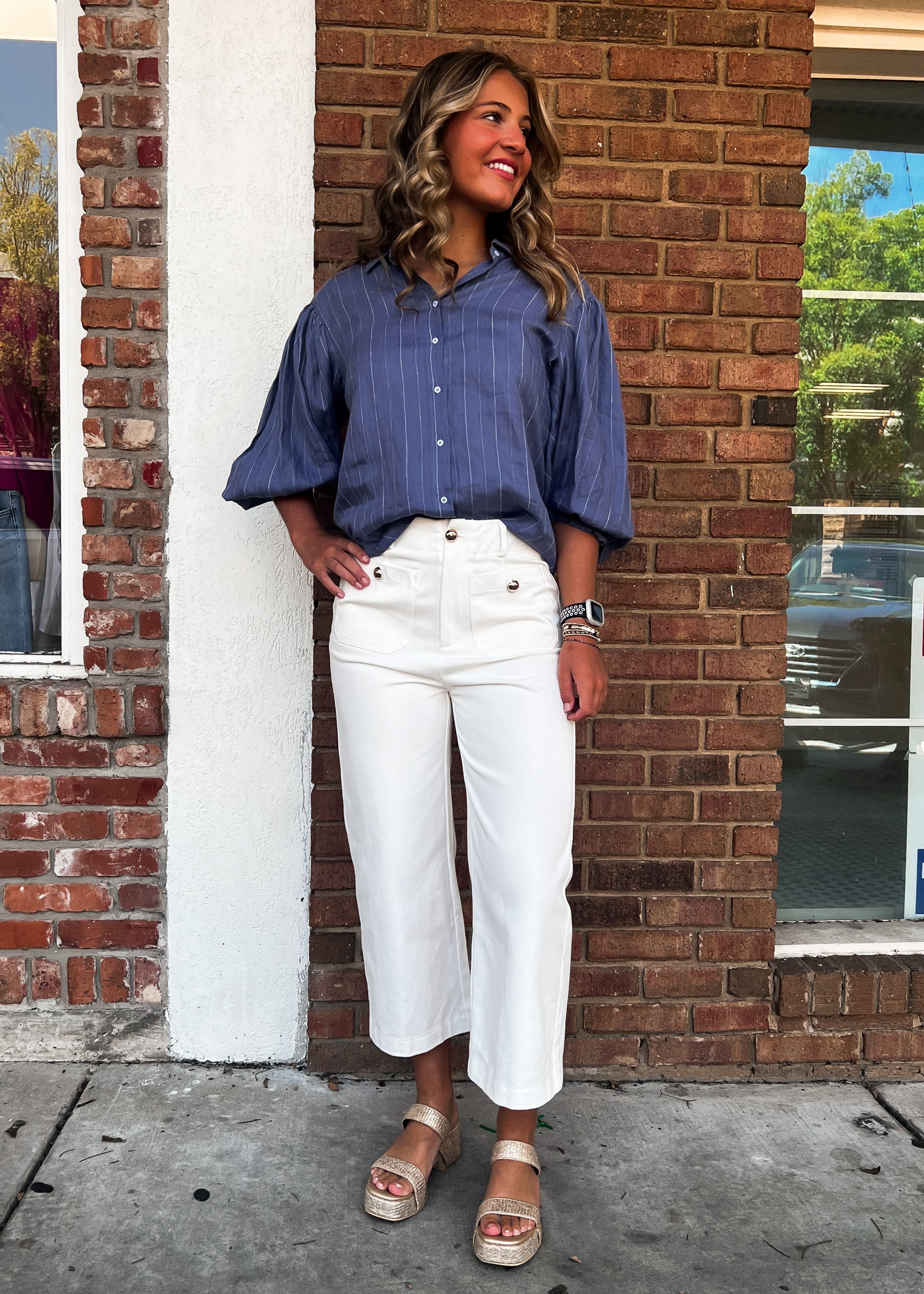 Candace White Pants