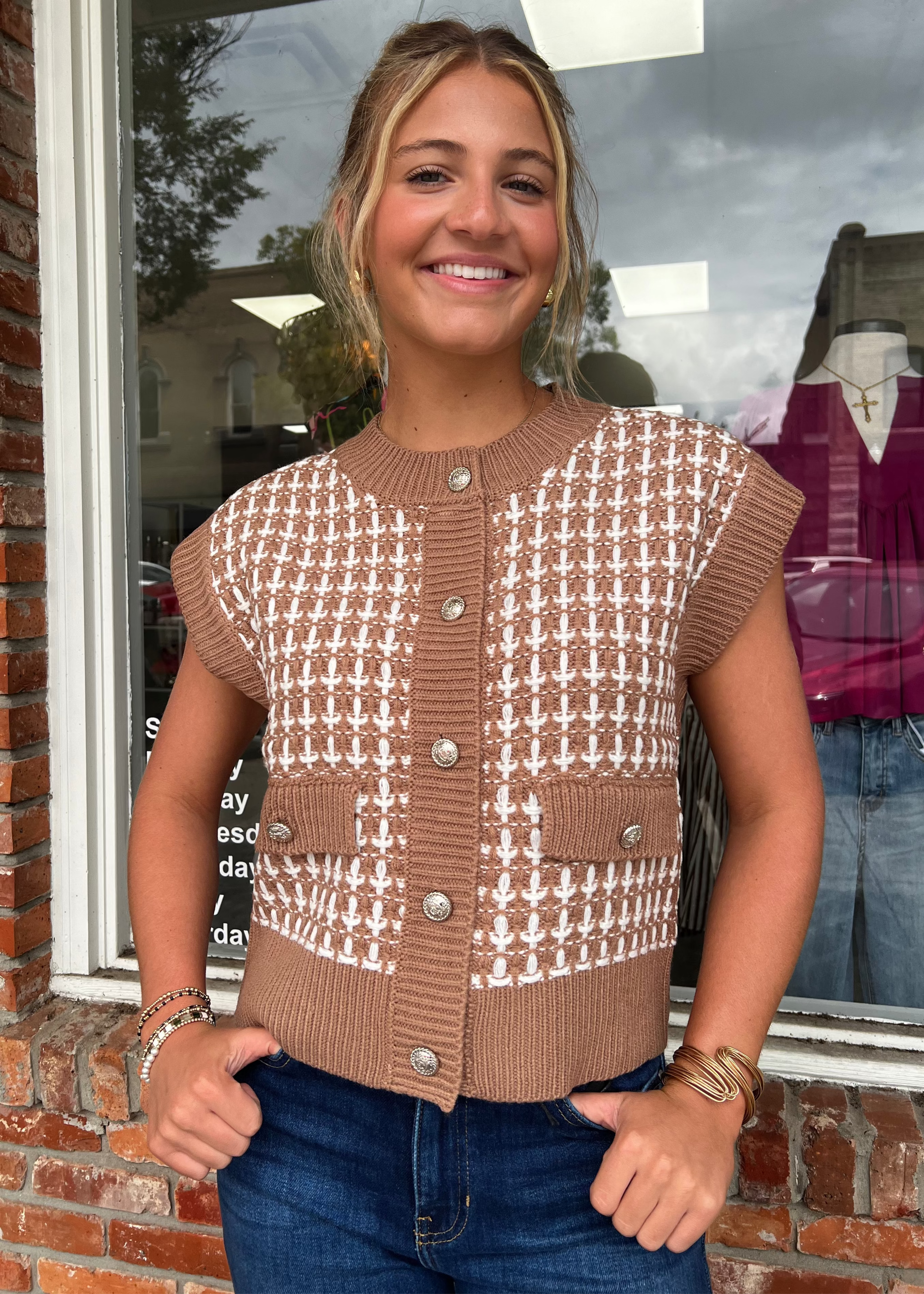 Meri Button sweater