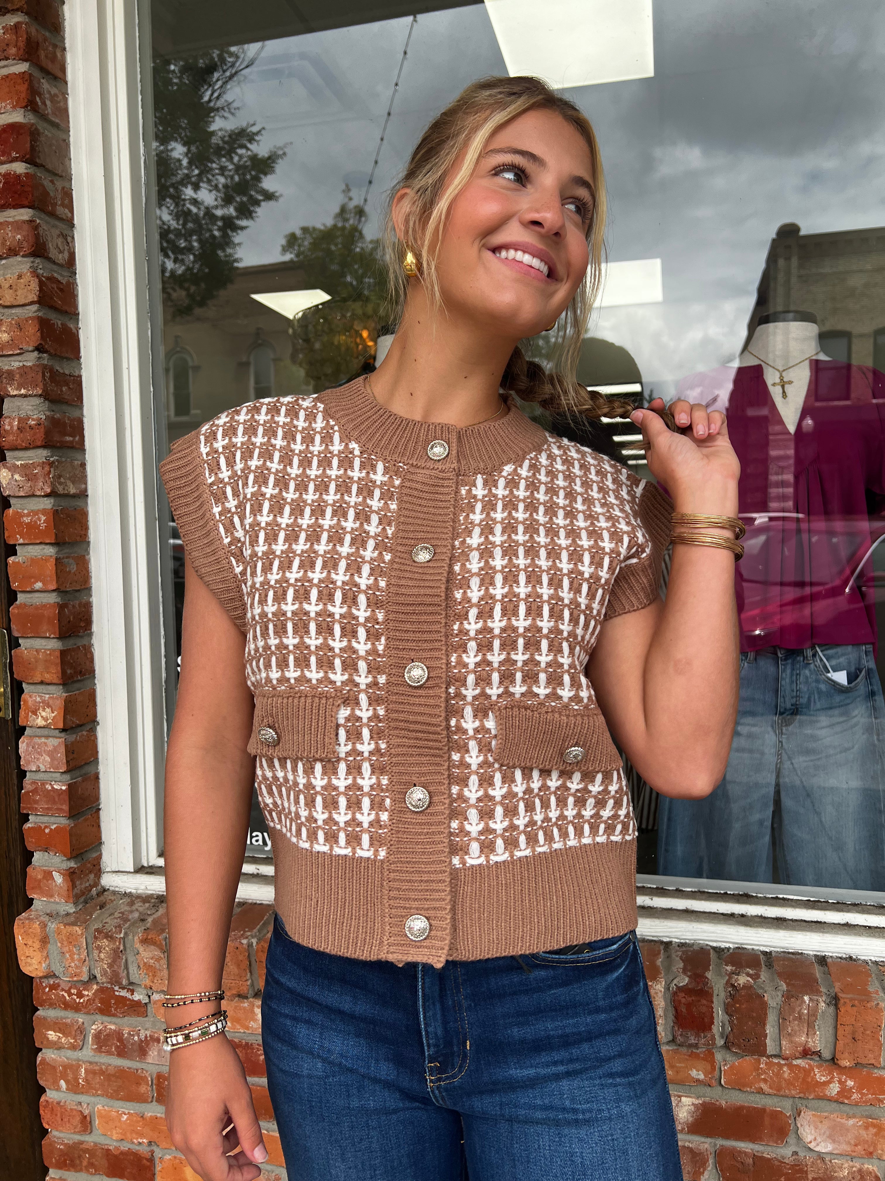 Meri Button sweater