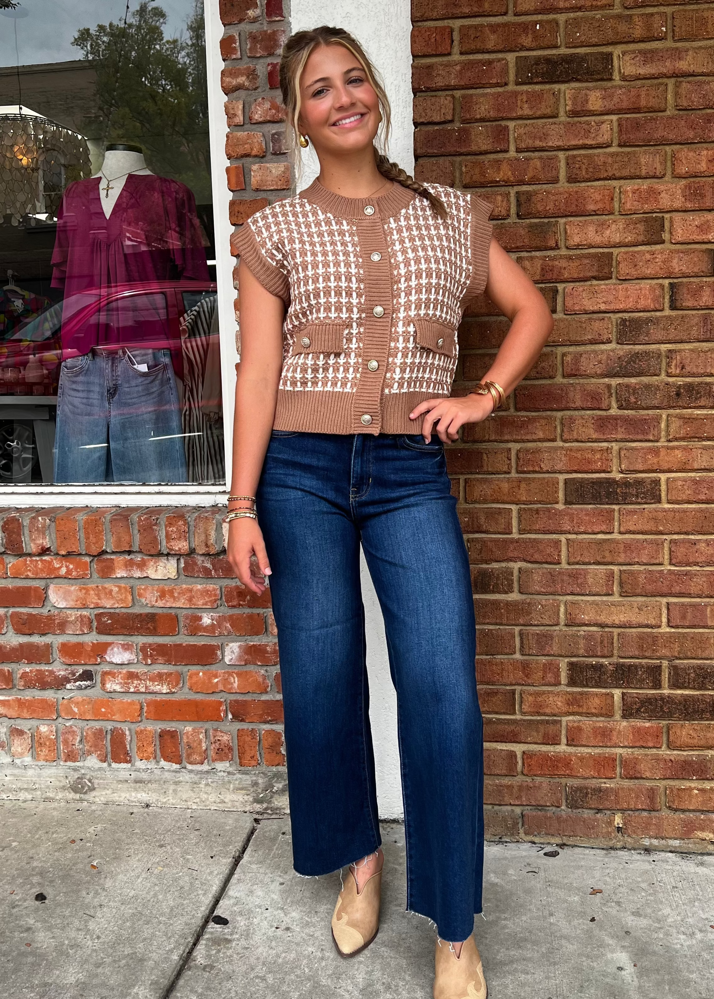 Sammy High Rise Raw Hem Jeans