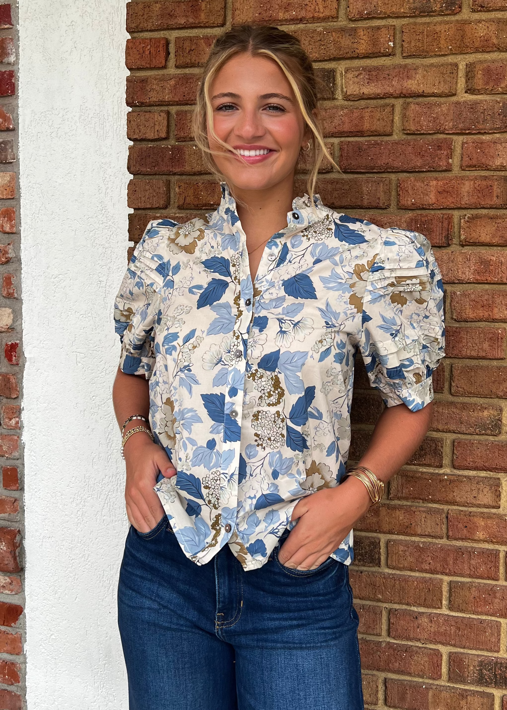 Anderson Blue Blouse