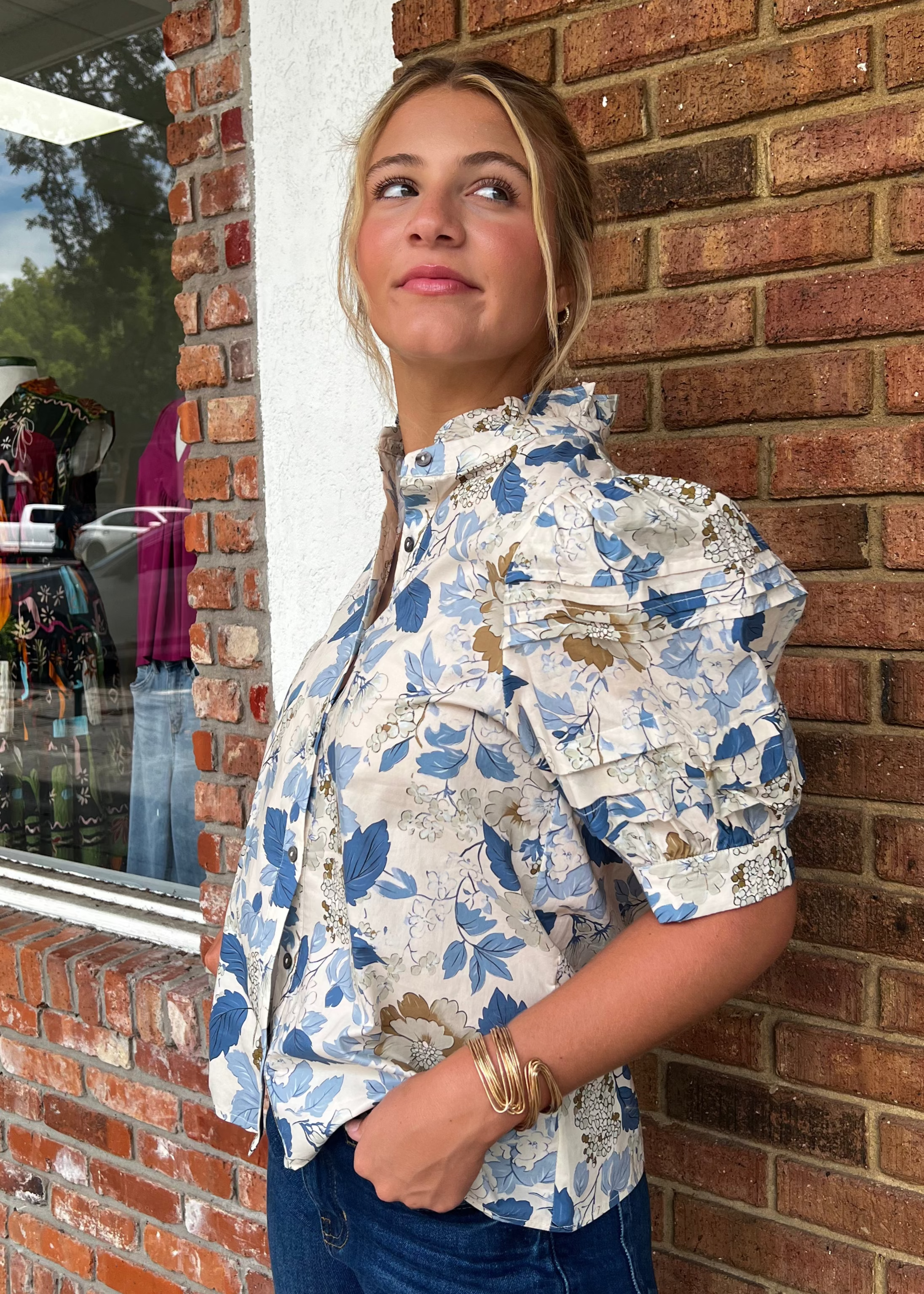 Anderson Blue Blouse