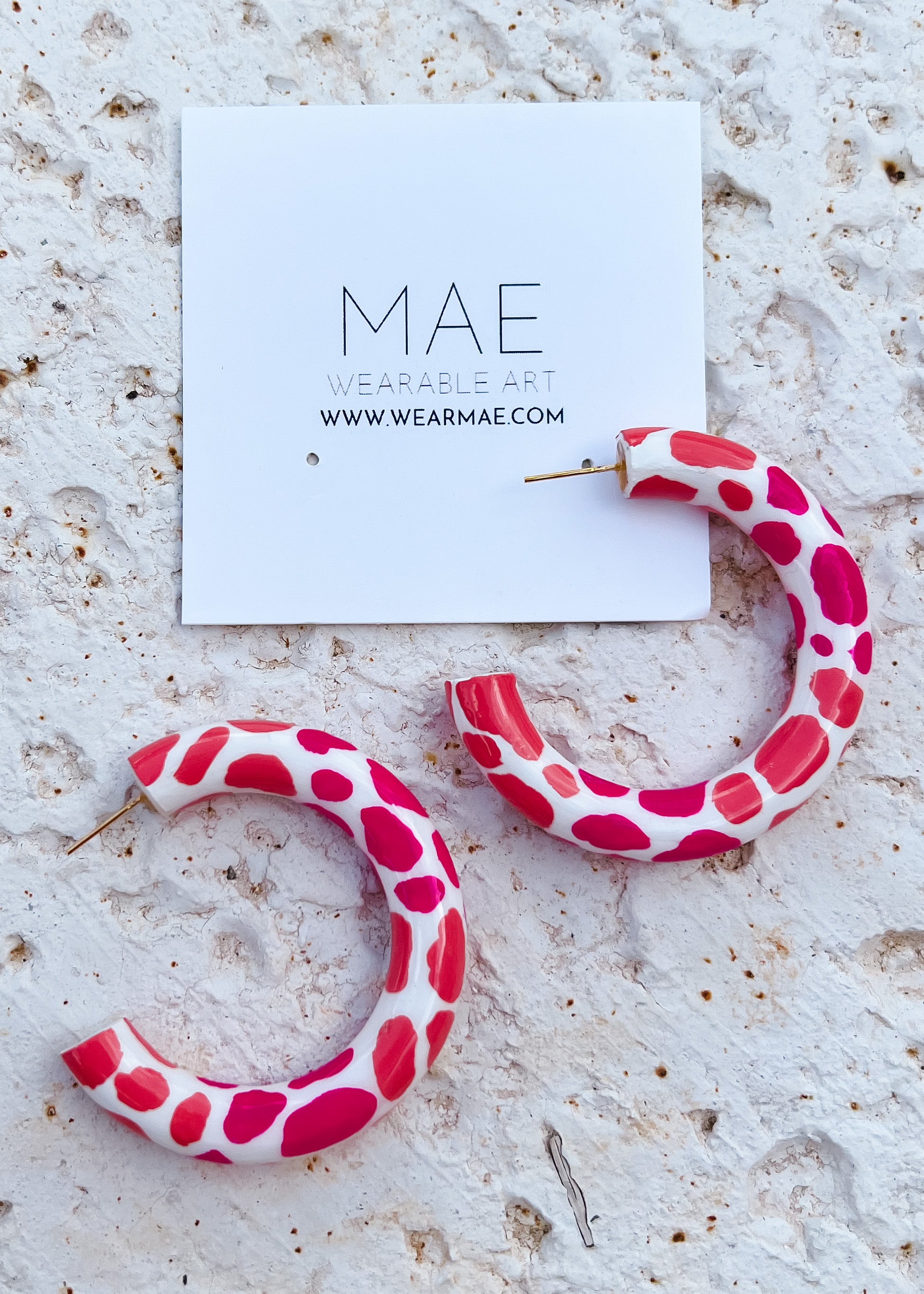 Heather Hoops, Pink + Coral Crush