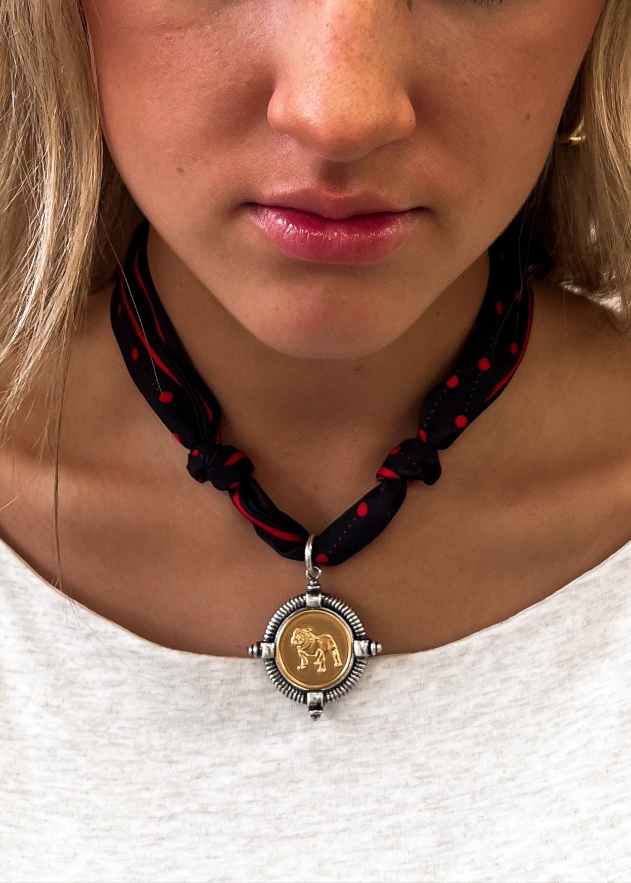 Nora James: Georgia "Dawgs" Scarf Necklace