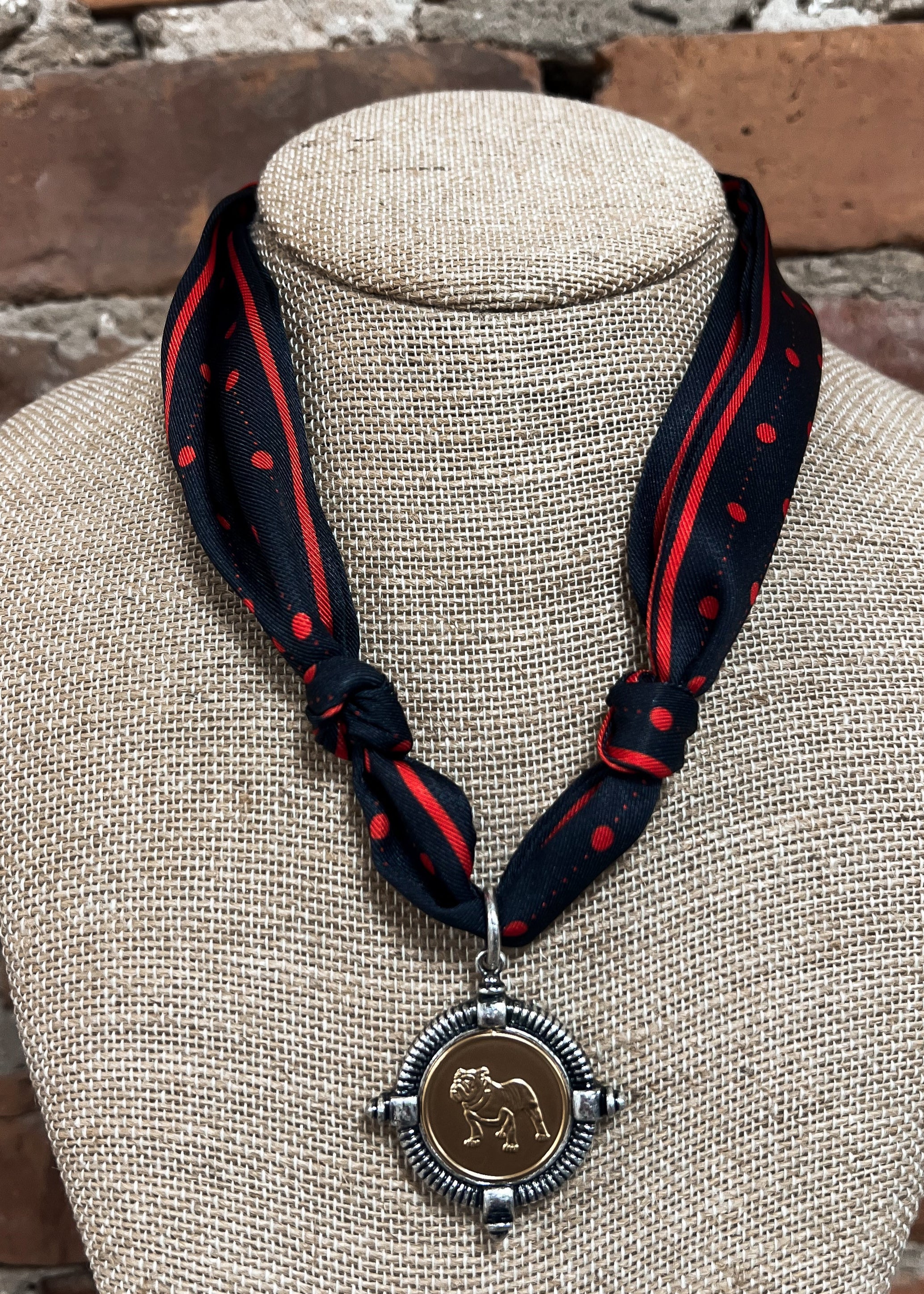 Nora James: Georgia "Dawgs" Scarf Necklace