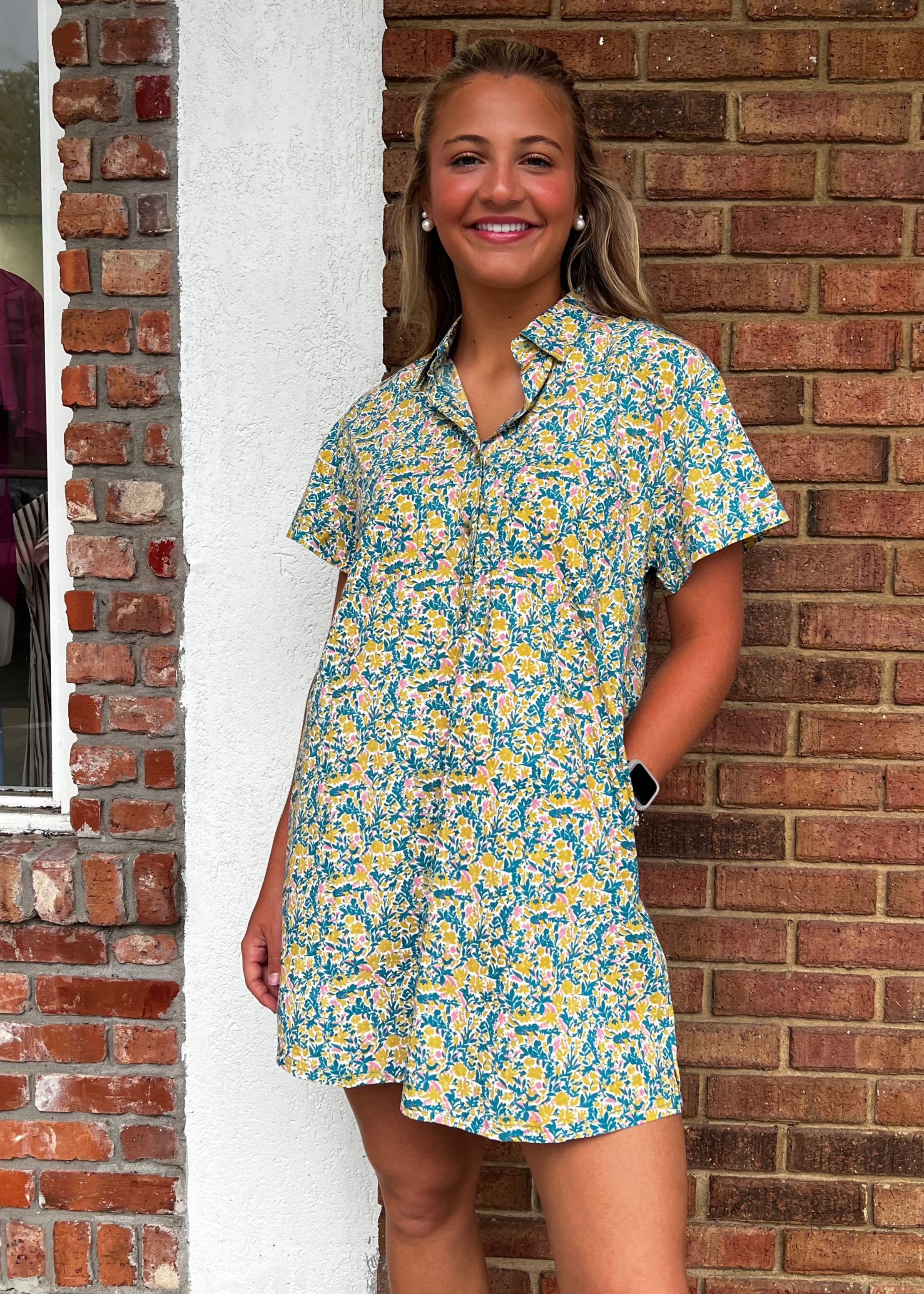 Sunshine Tienda: Paradise Floral Getaway Mini Dress