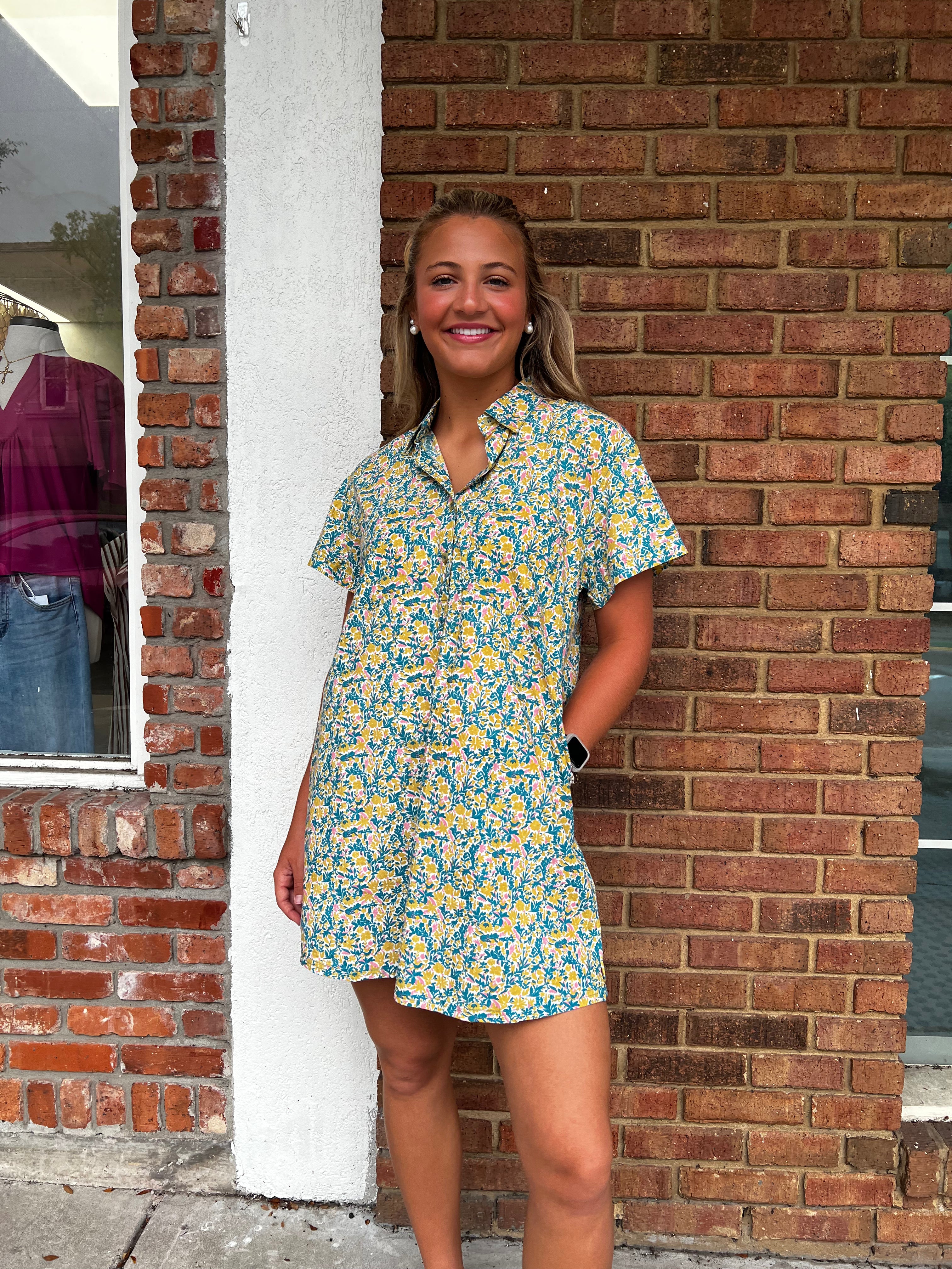 Sunshine Tienda: Paradise Floral Getaway Mini Dress