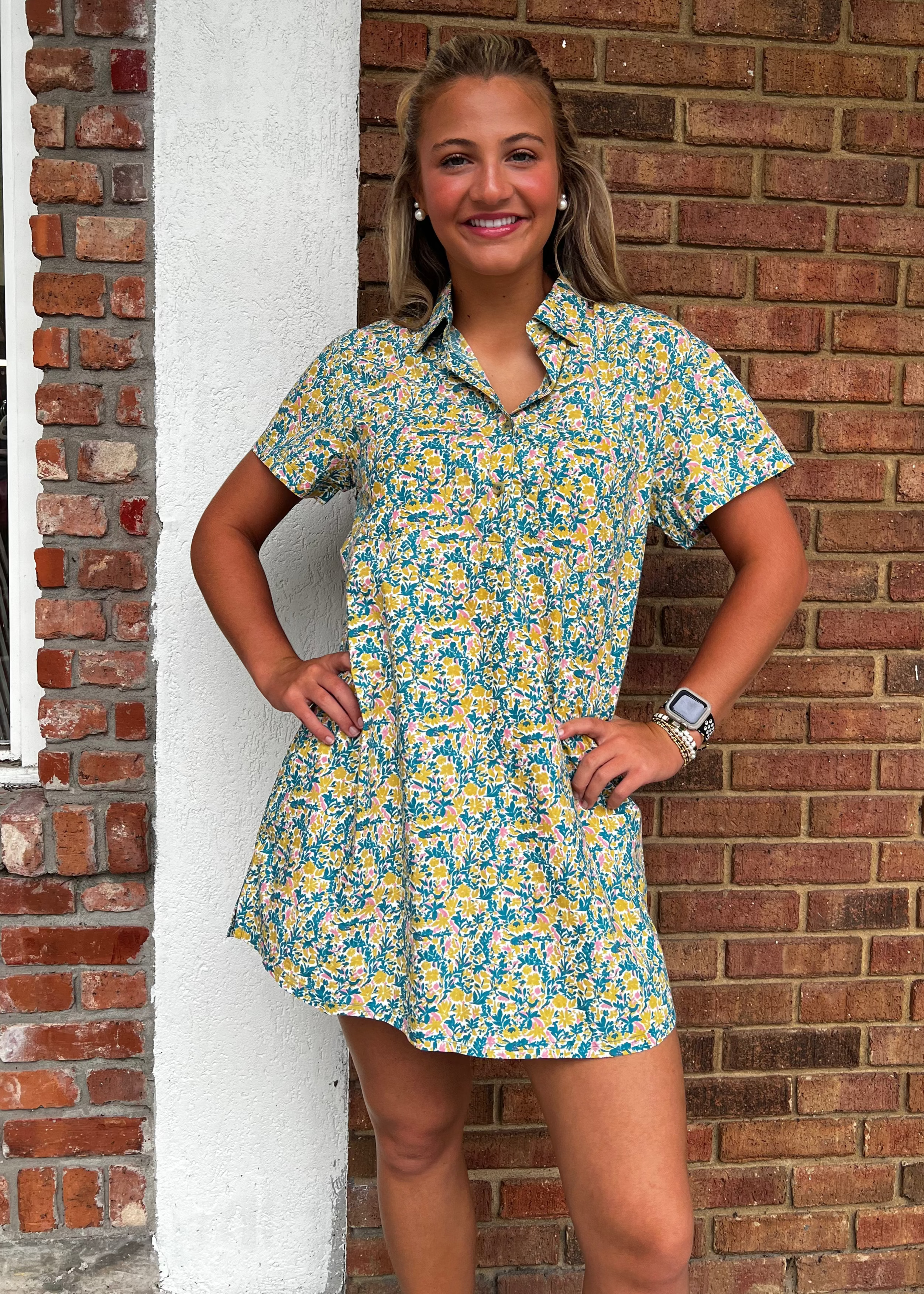 Sunshine Tienda: Paradise Floral Getaway Mini Dress