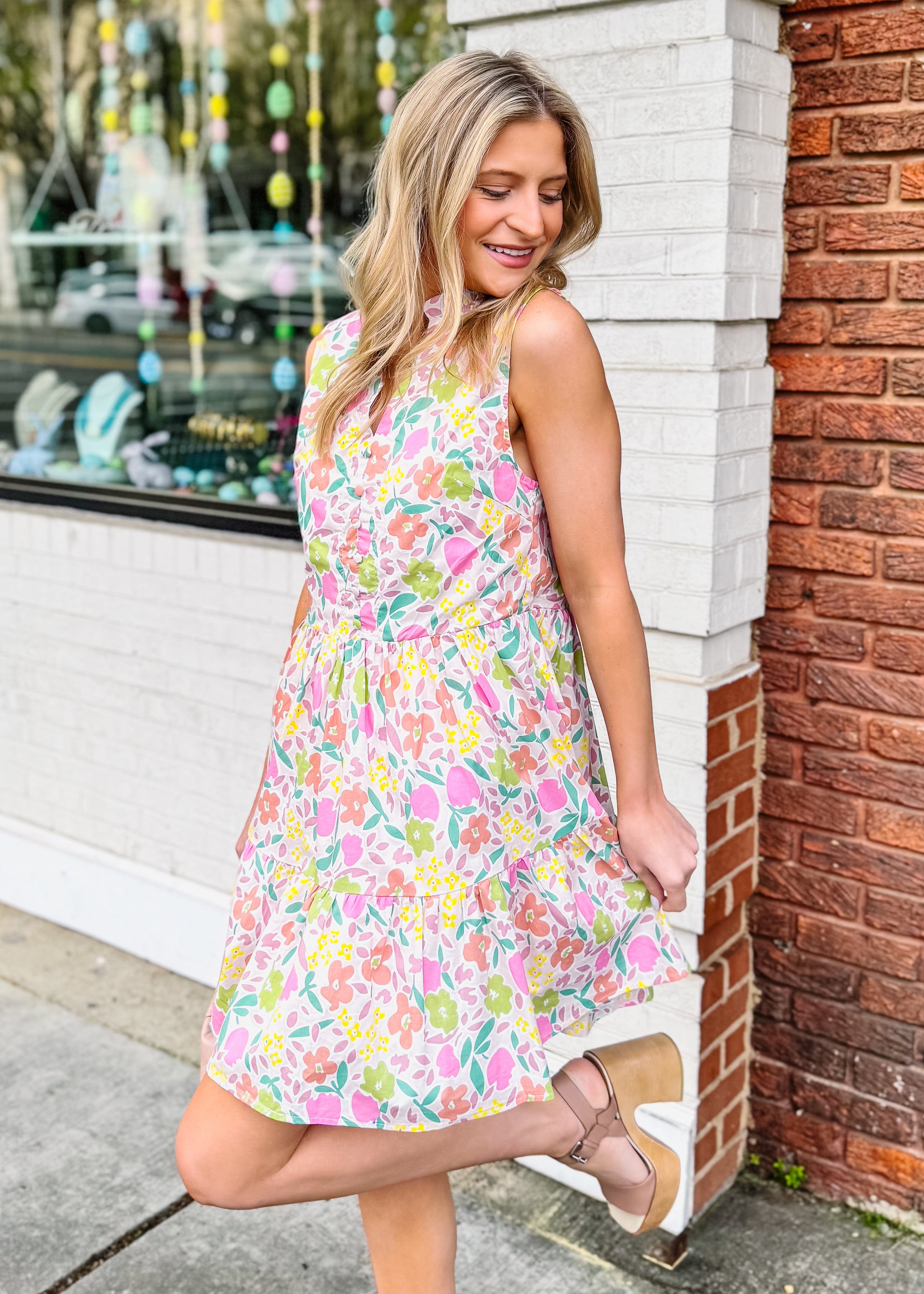 Karlie: On the Hunt Pastel Floral Dress
