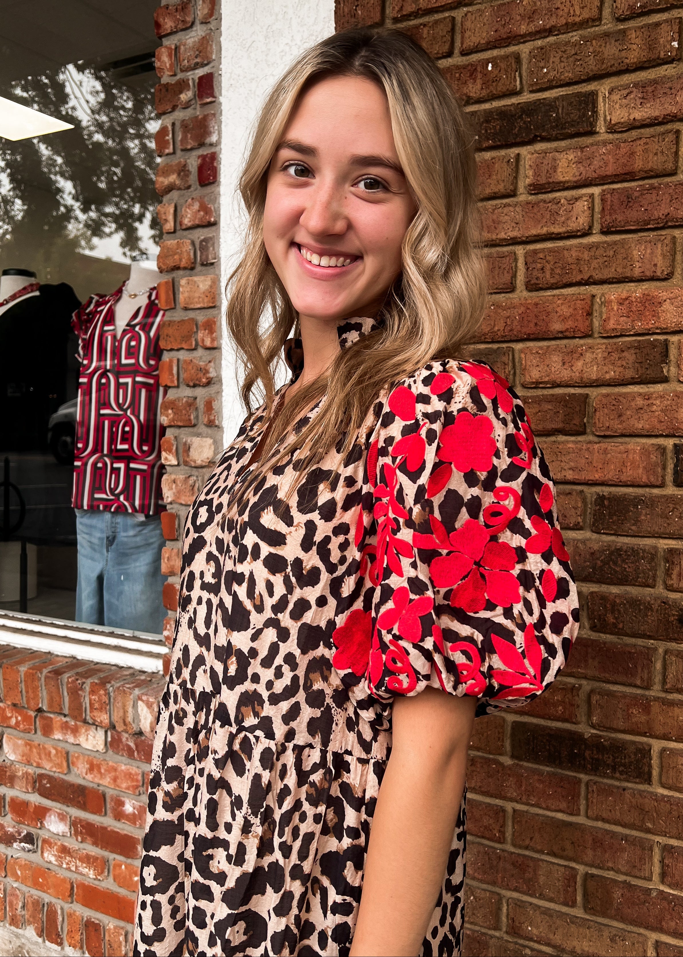 THML: Leopard Midi Dress