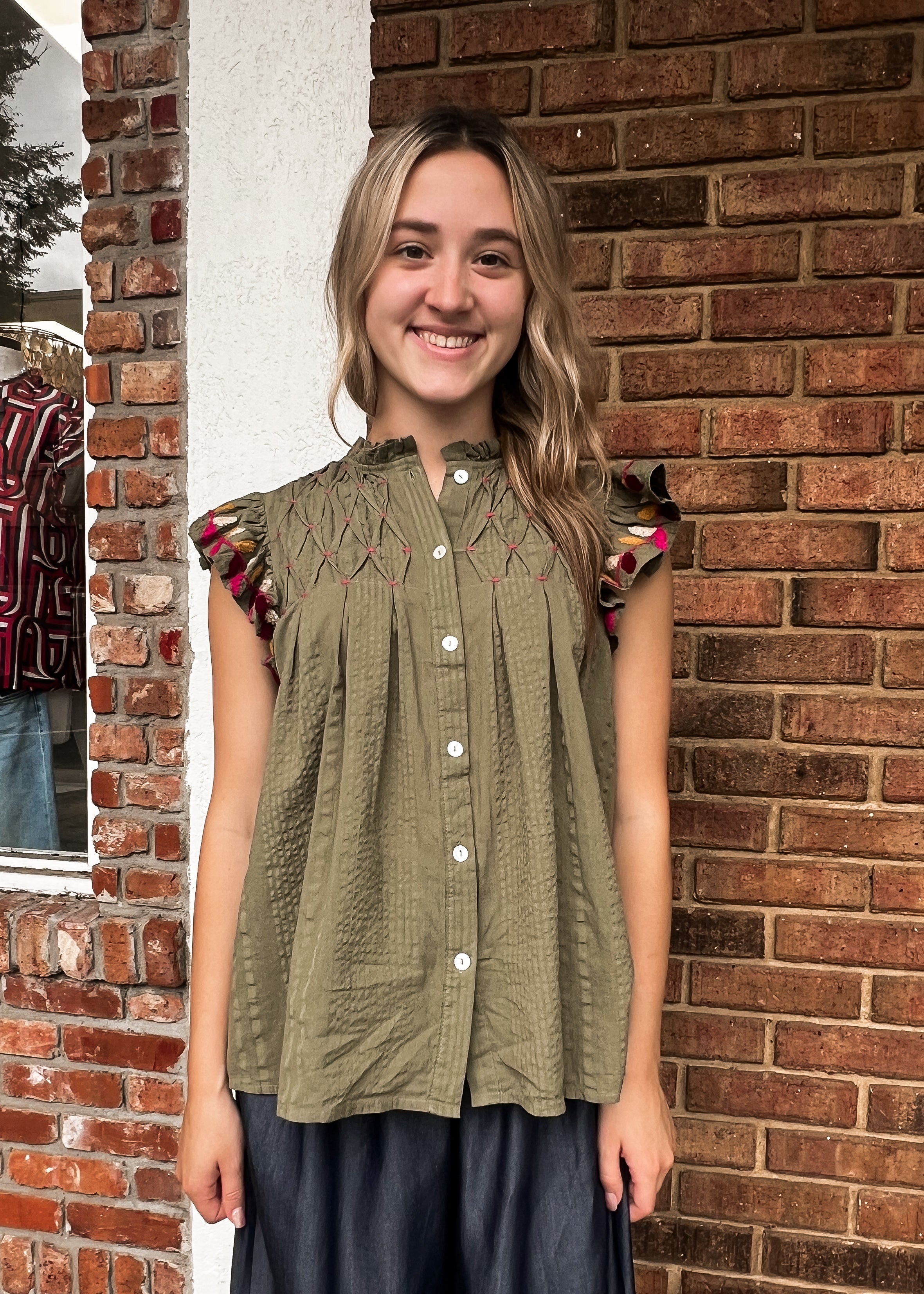 THML: Stella Smocked Top