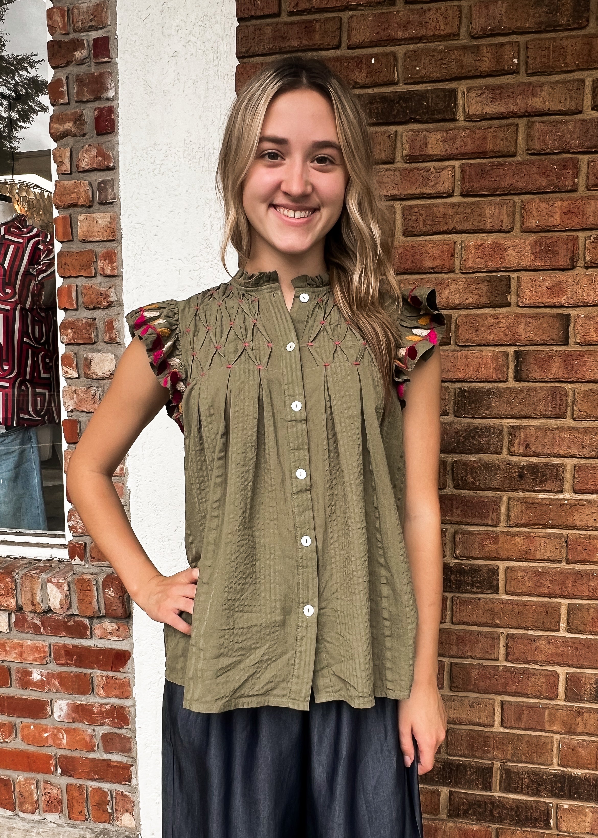 THML: Stella Smocked Top