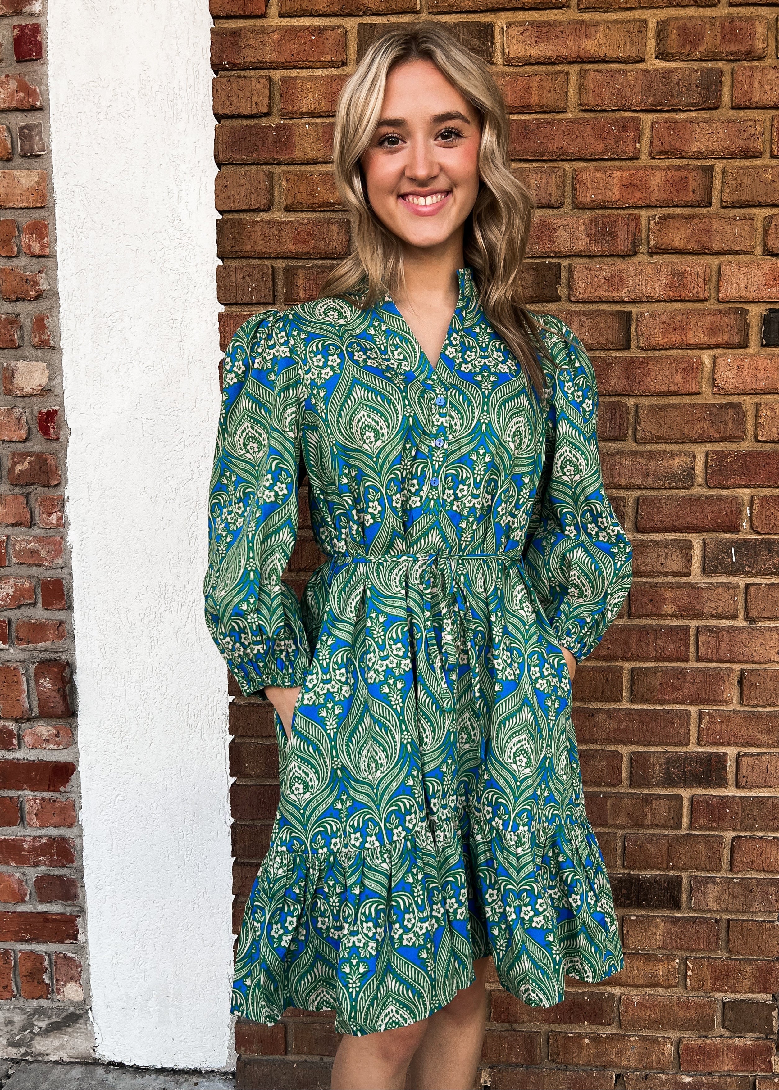 Nyra Paisley Mini Dress