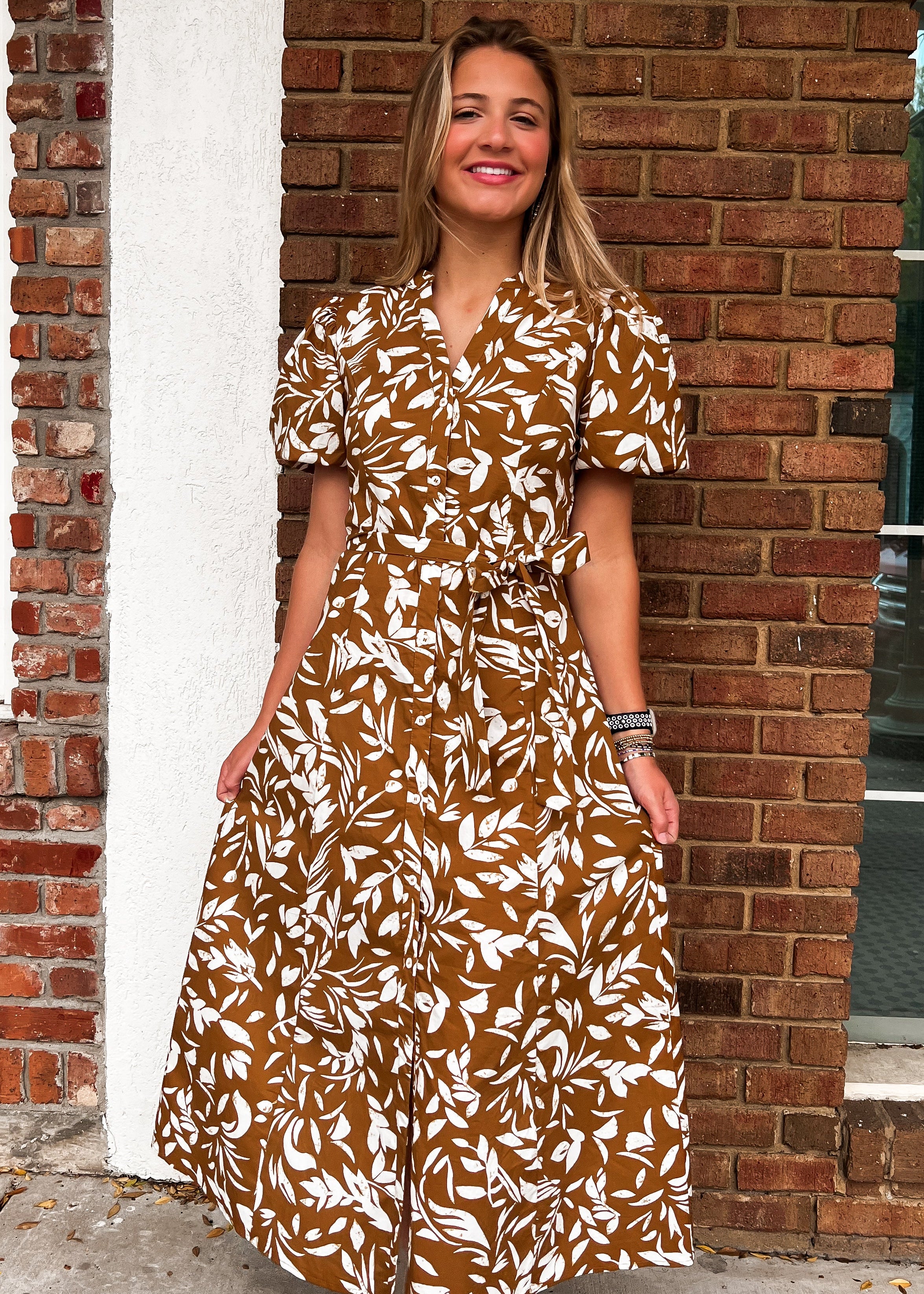 Elli Puff Sleeve Maxi Dress