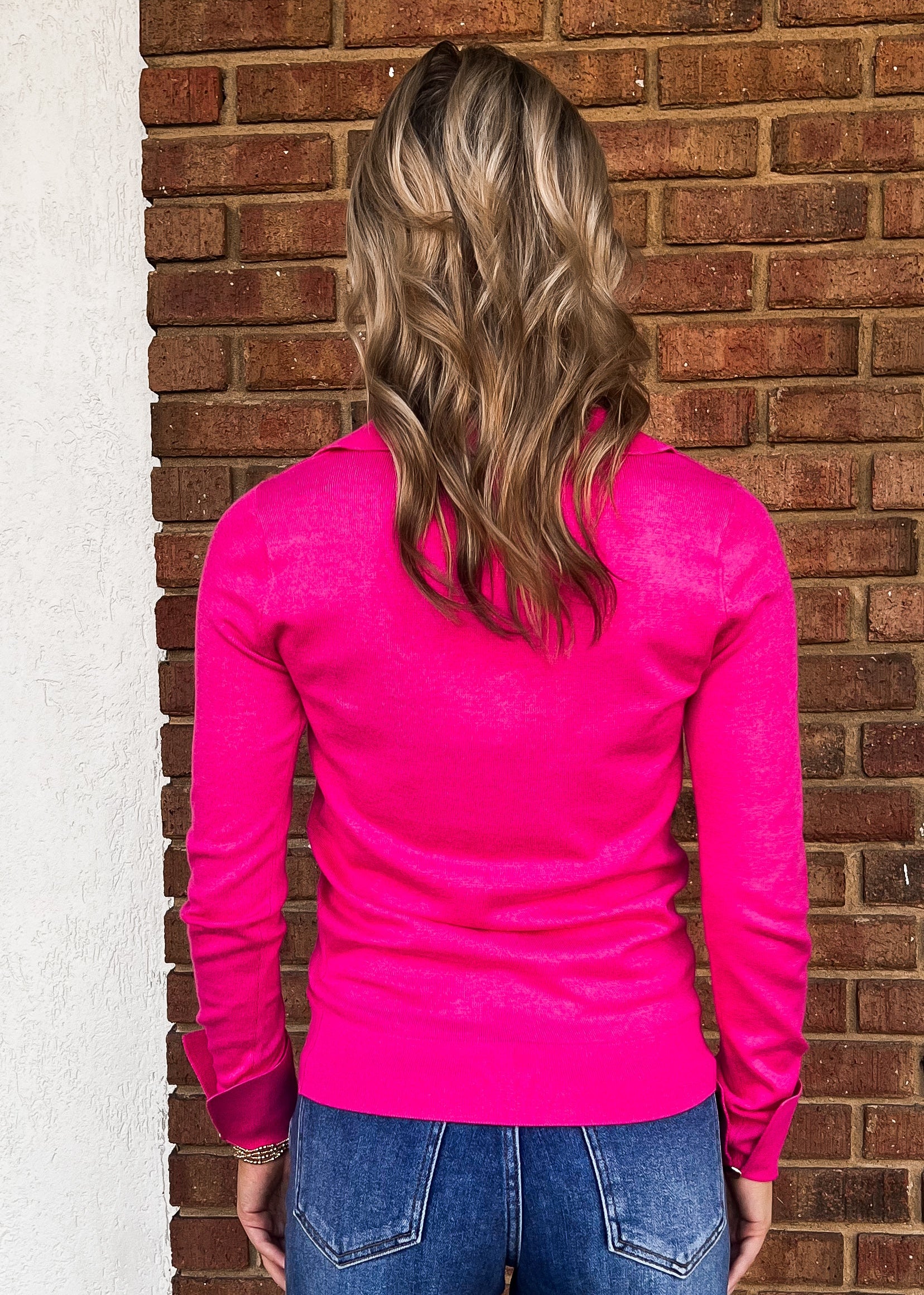 Alison Long Sleeve V Neck Sweater