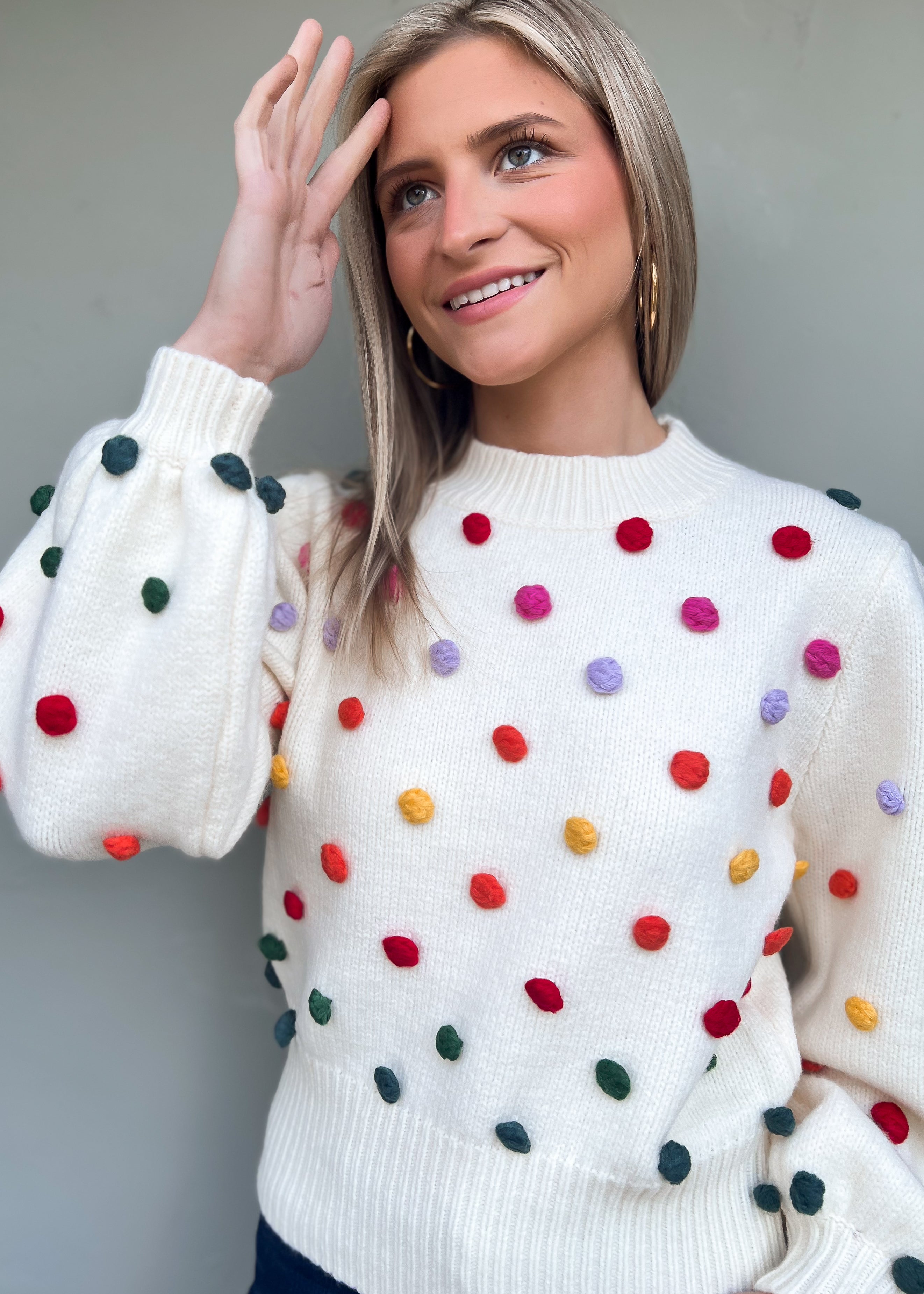 Meredith Pom Pom Sweater