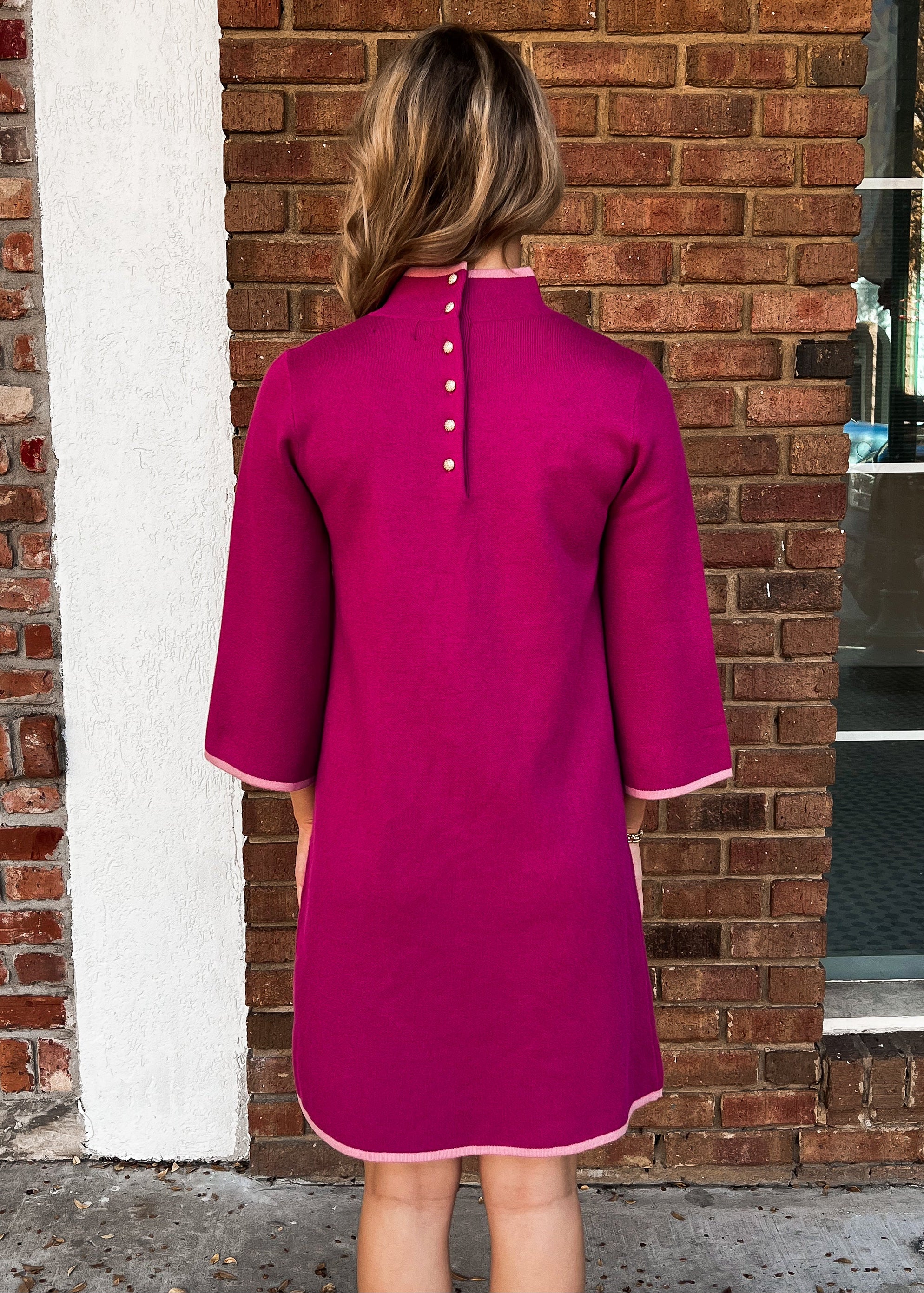 Dianna Mock Neck Sweater Dress