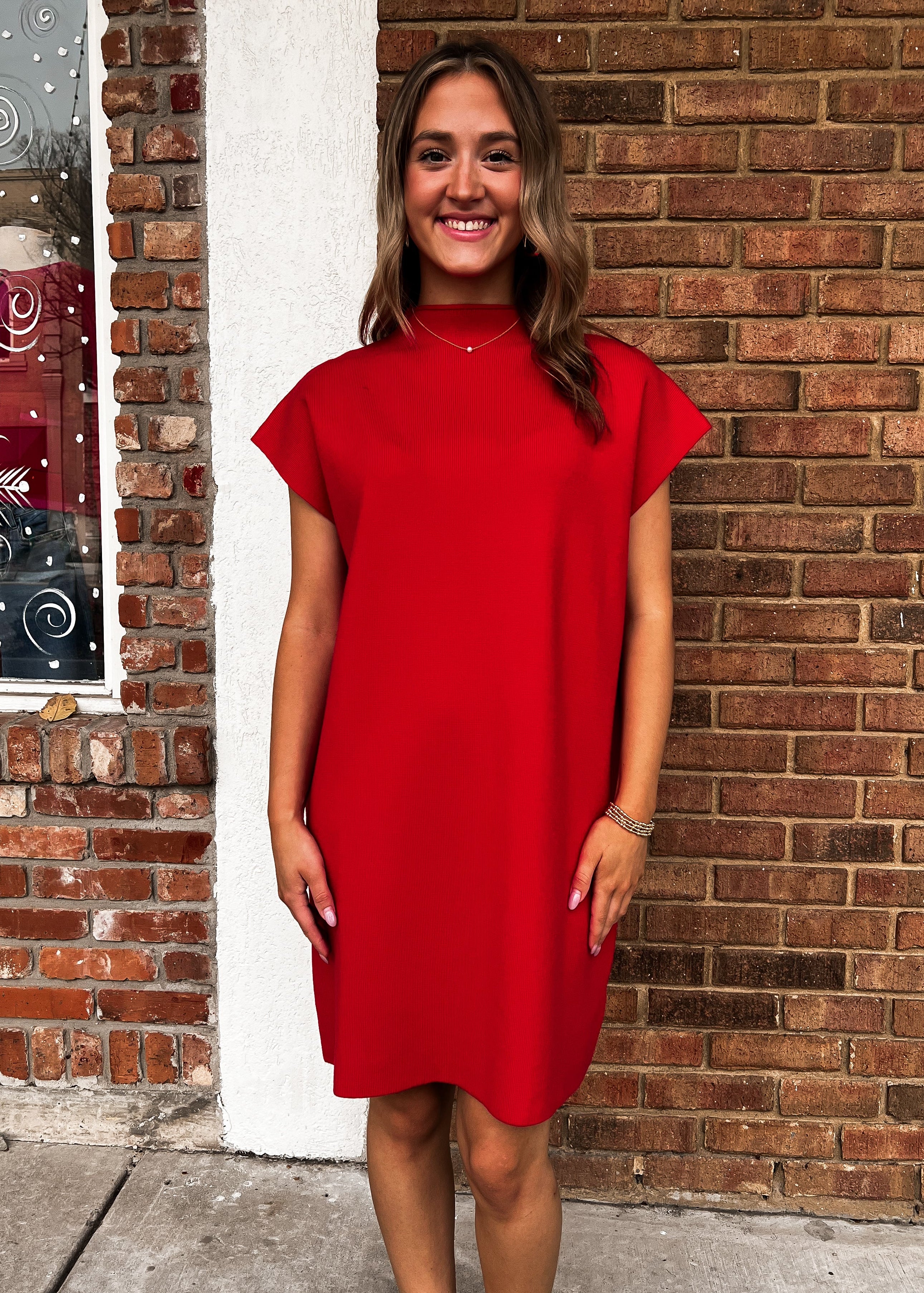 Red Sweater Dress