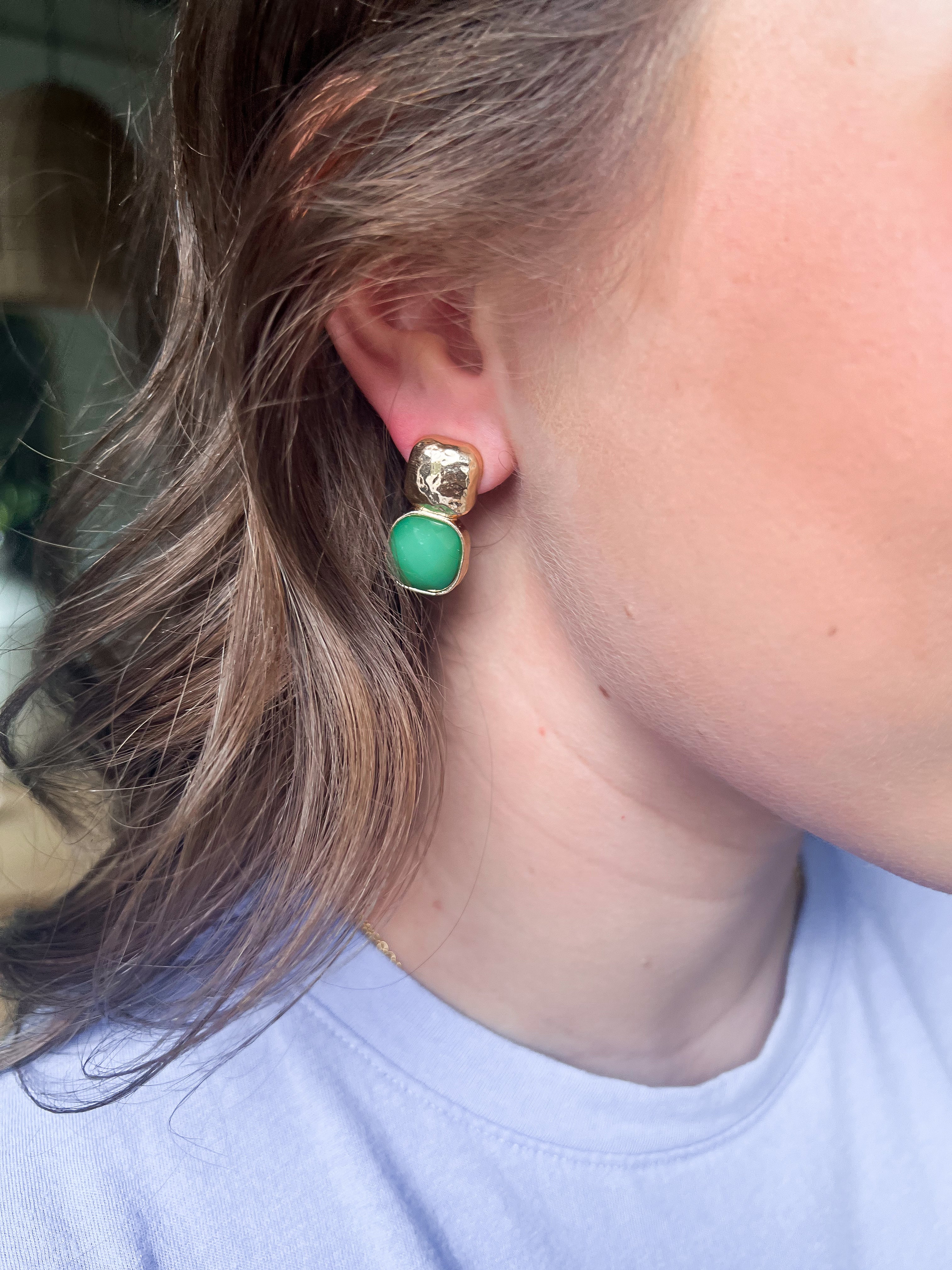 Emilee Green Drop Earring