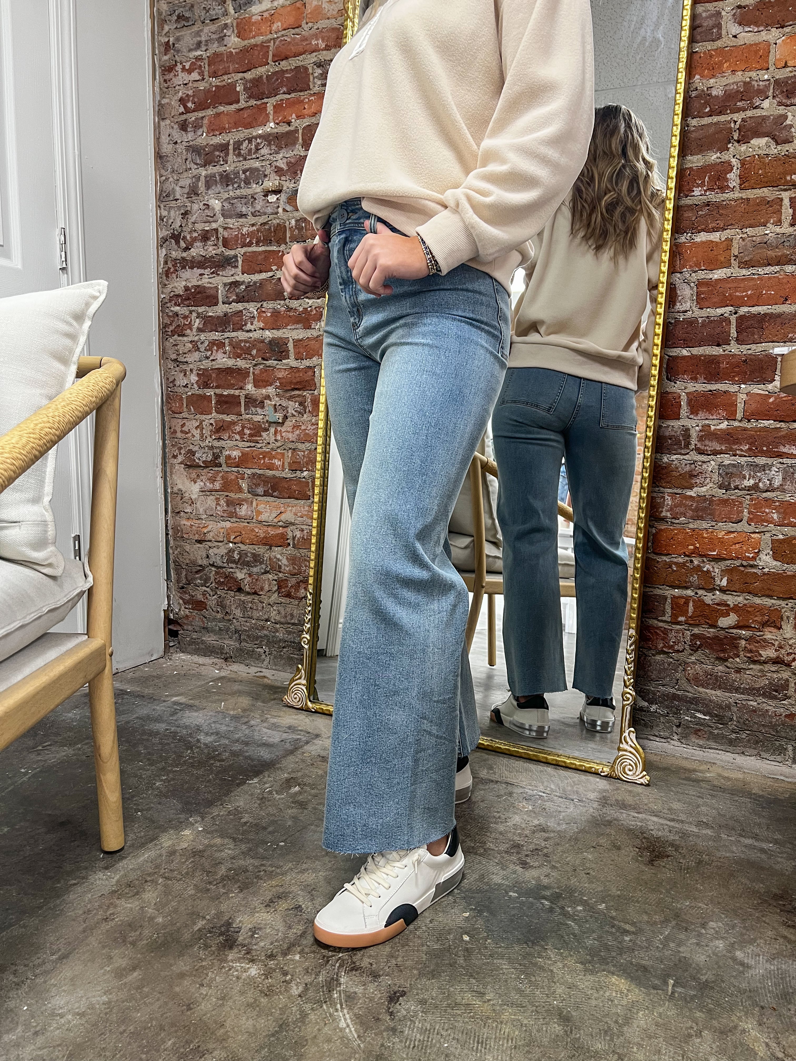Remmie Straight Wide Leg Jeans