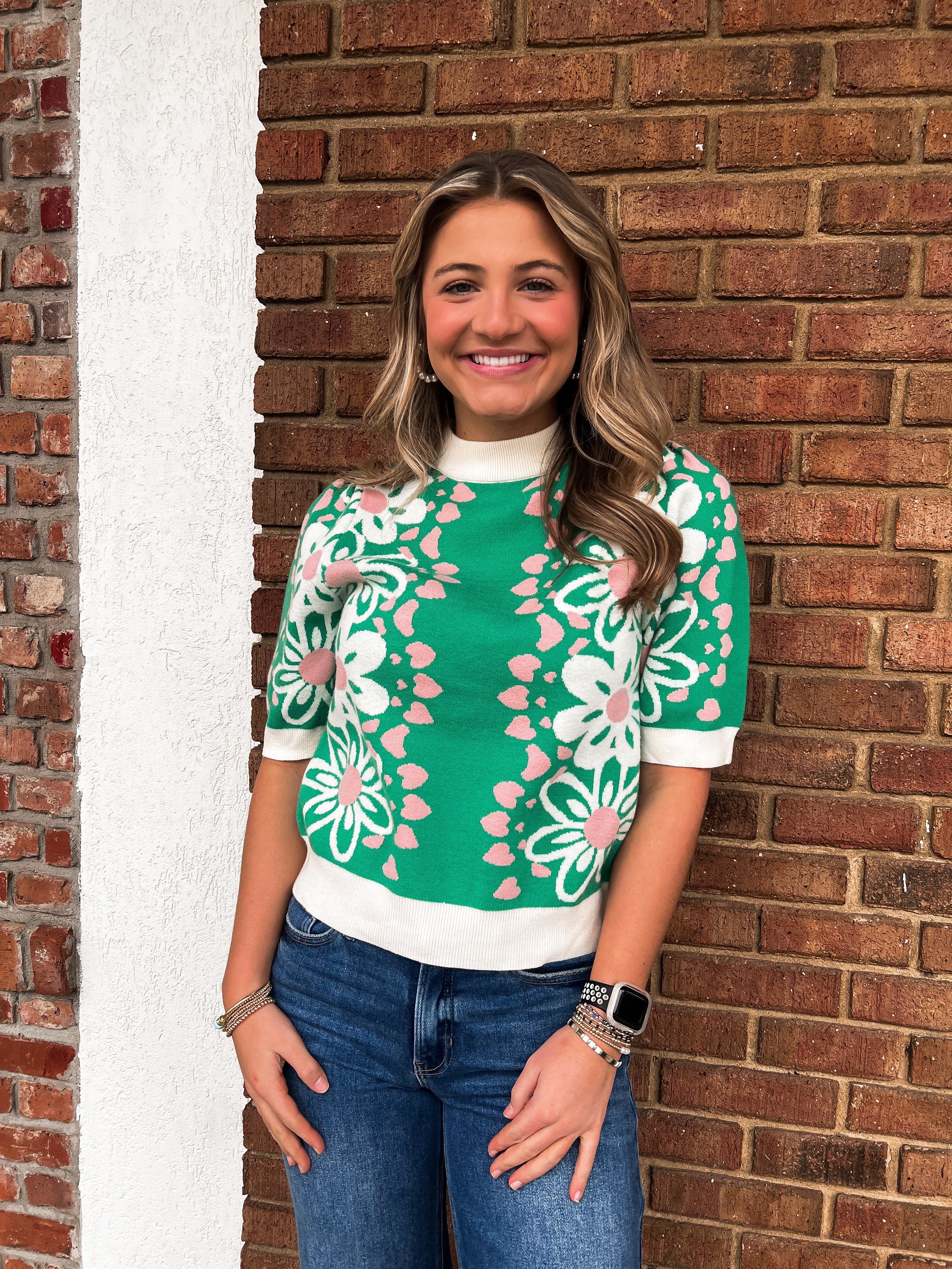 THML: Flower Sweater Top