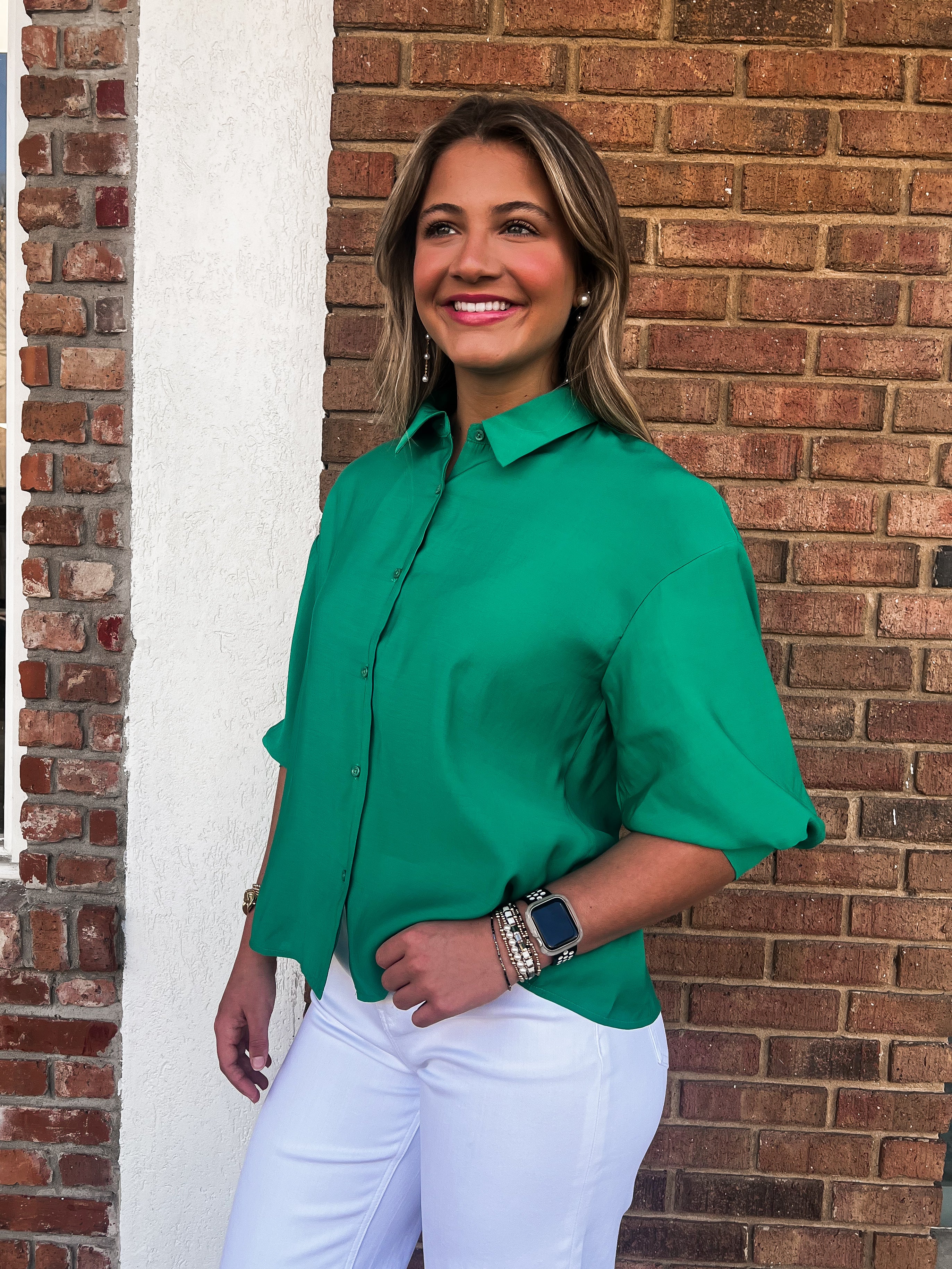 English Factory: Kelli Balloon Sleeve Top