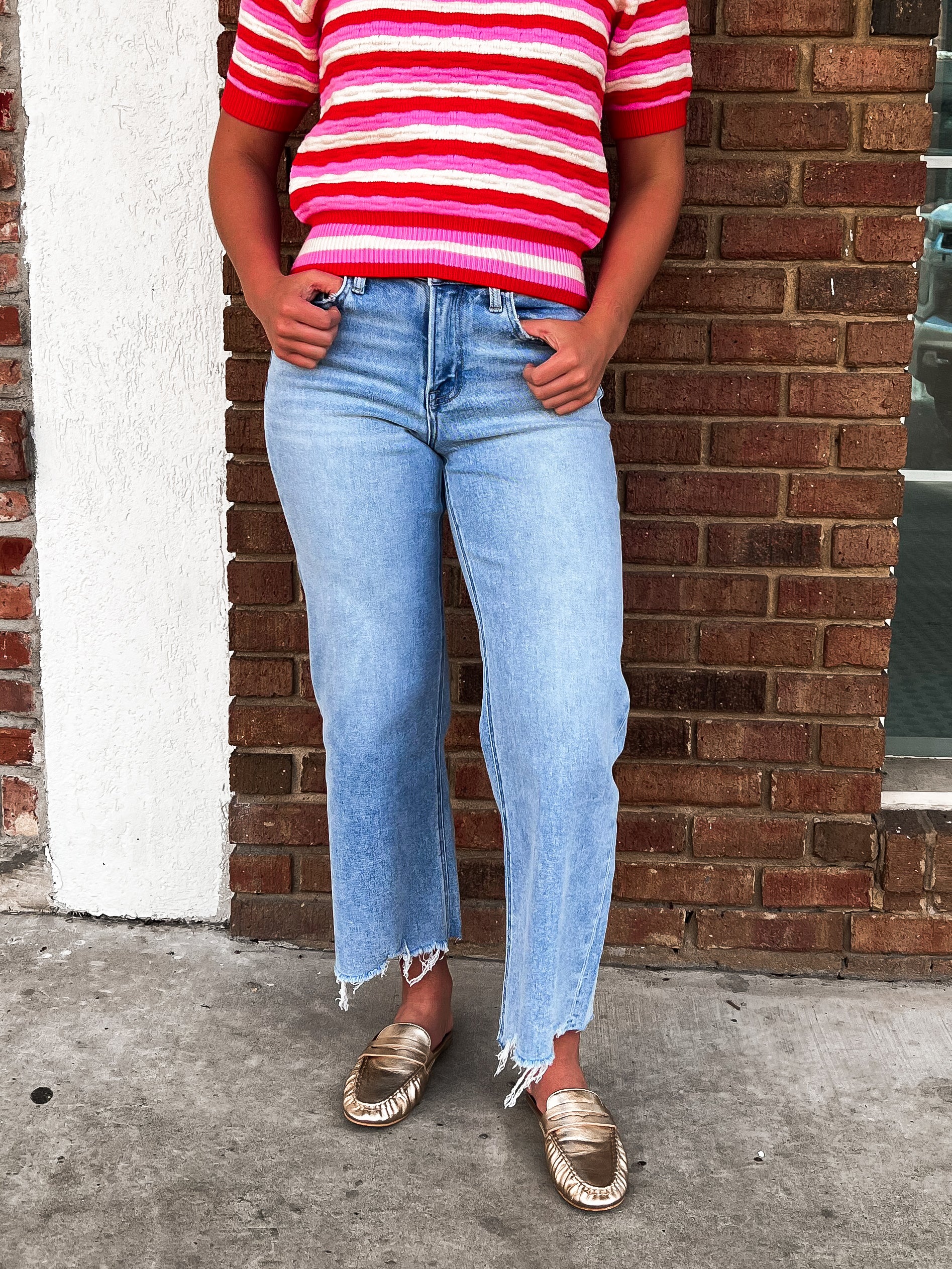 Olivia Wide Leg Crop Jeans