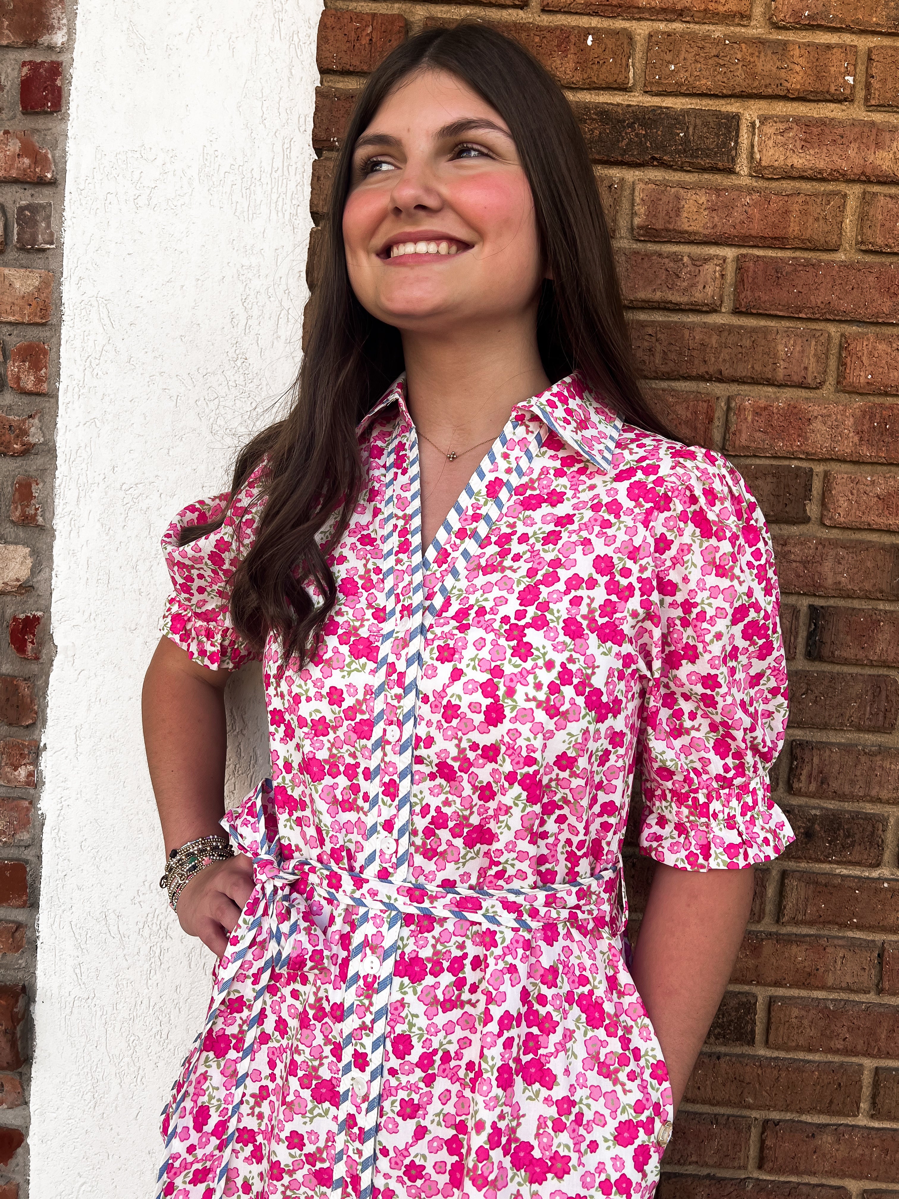 Londyn Floral Button Down Dress