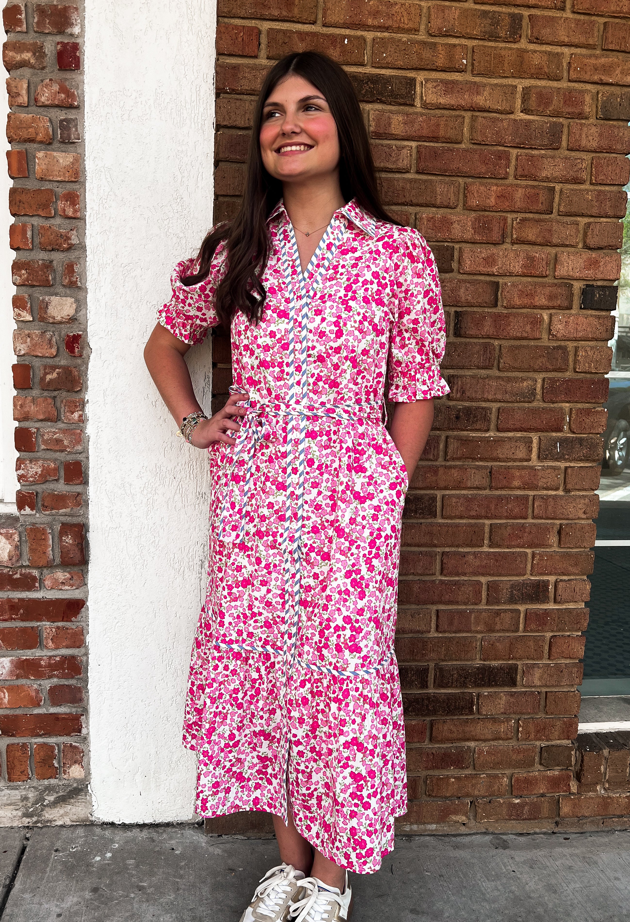 Londyn Floral Button Down Dress