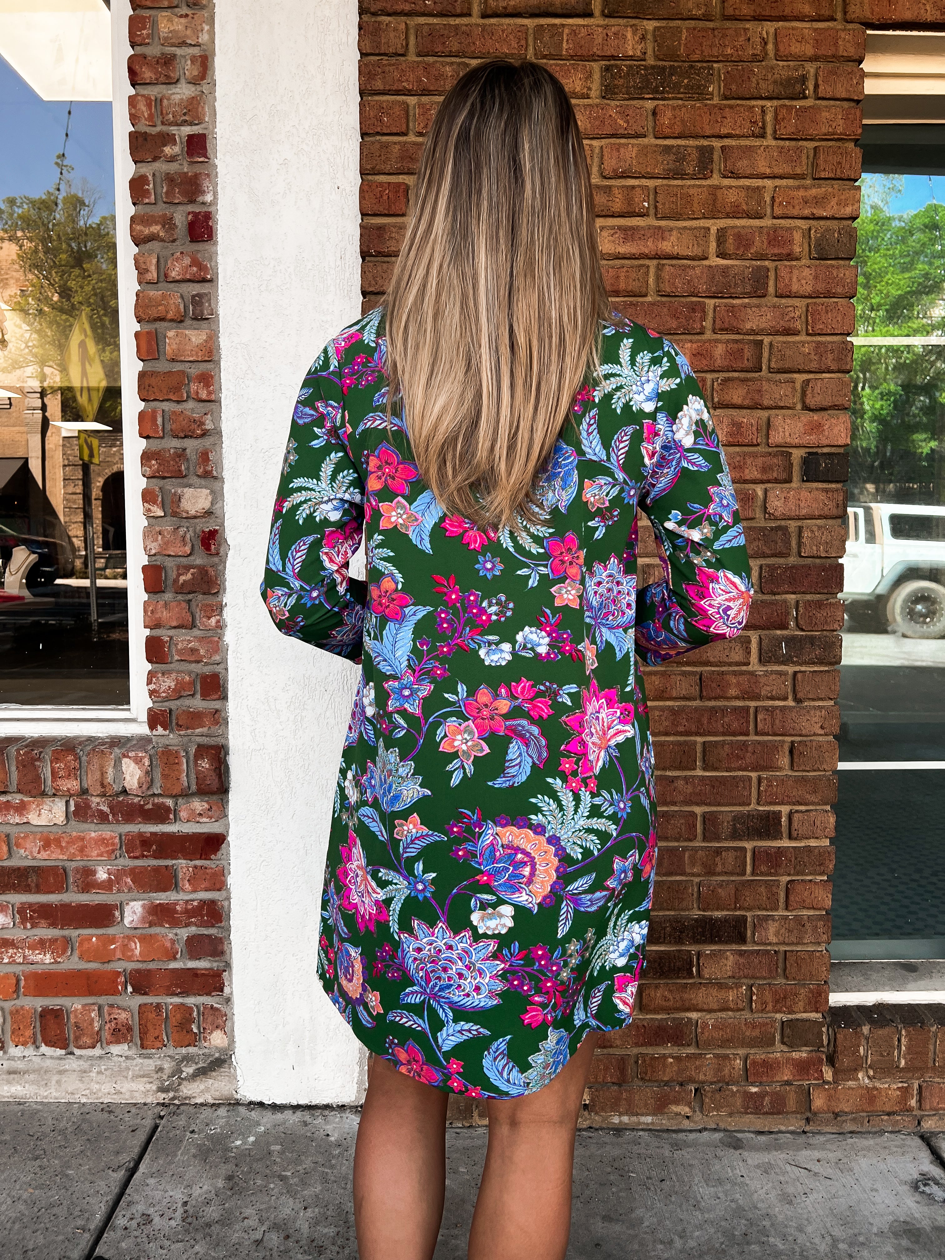 Harper Emerald Paisley Dress