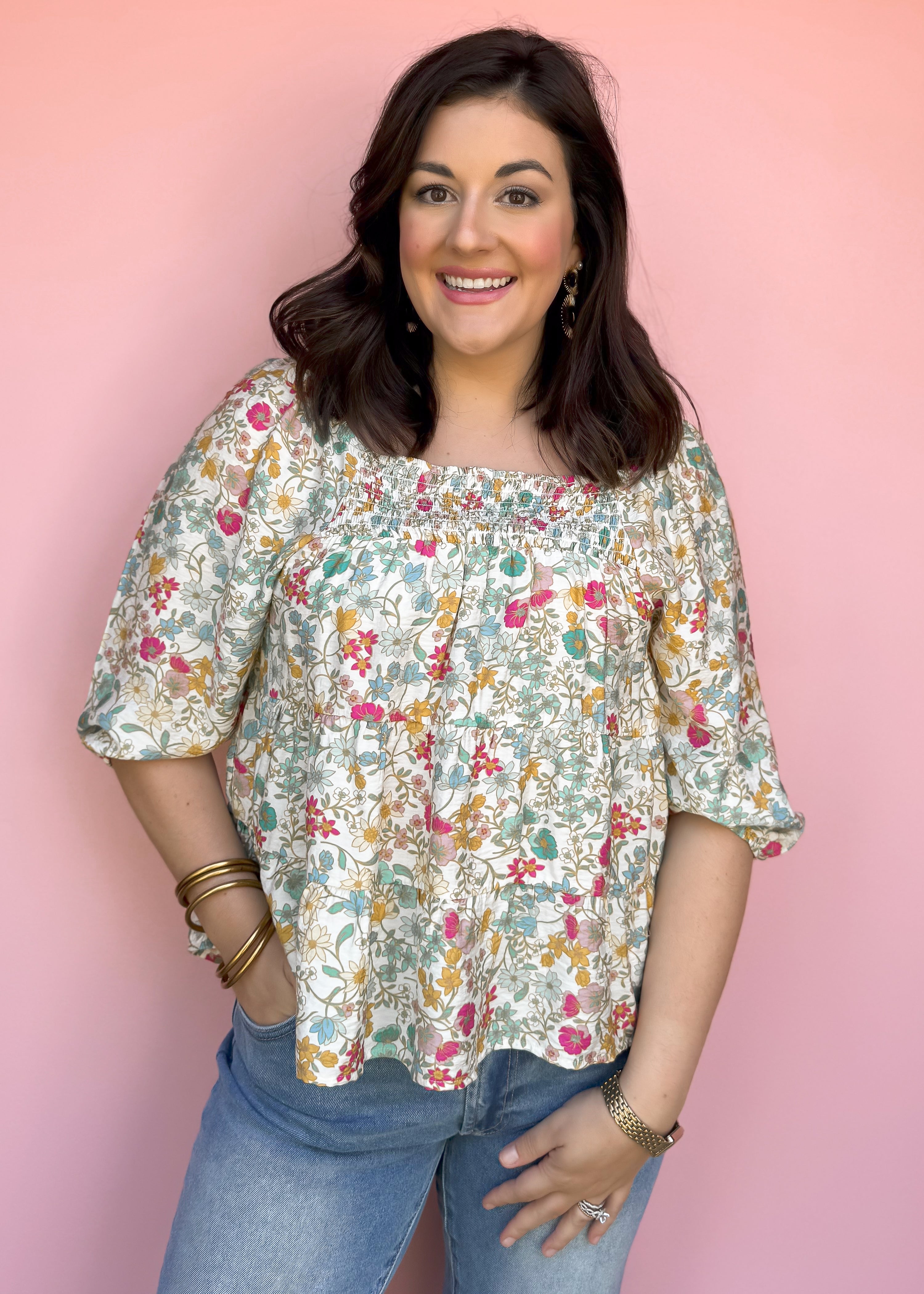 Another Love: Kirby Tiered Ruffle Blouse