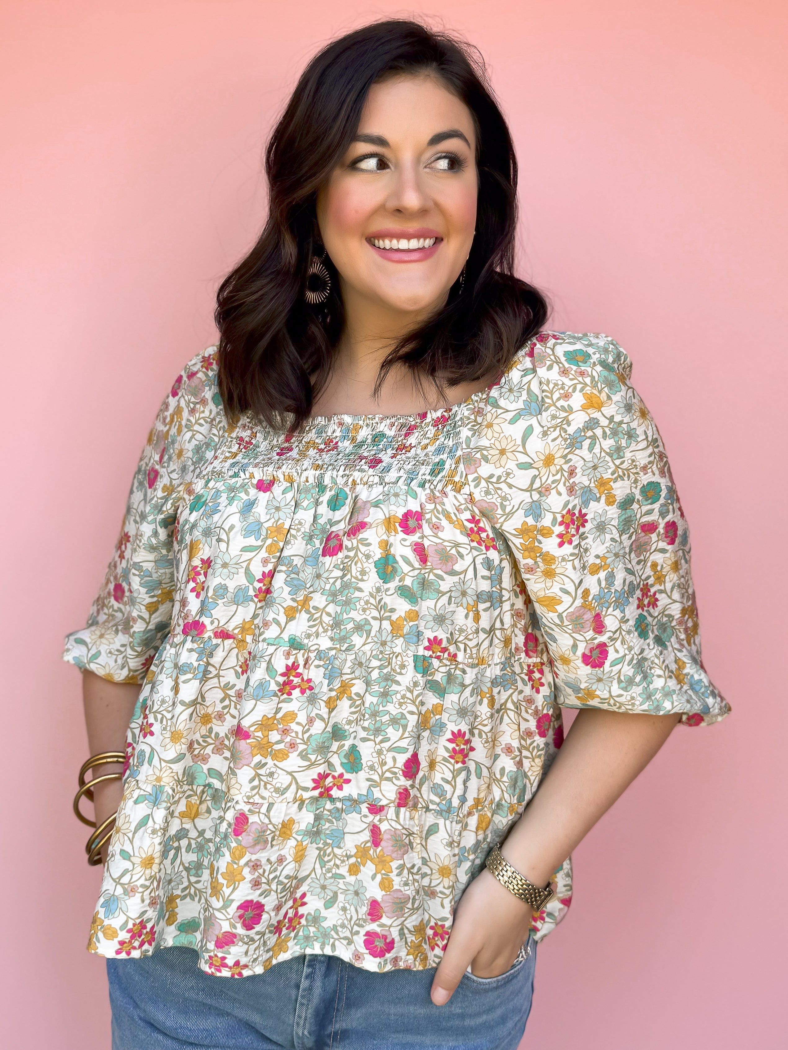 Another Love: Kirby Tiered Ruffle Blouse
