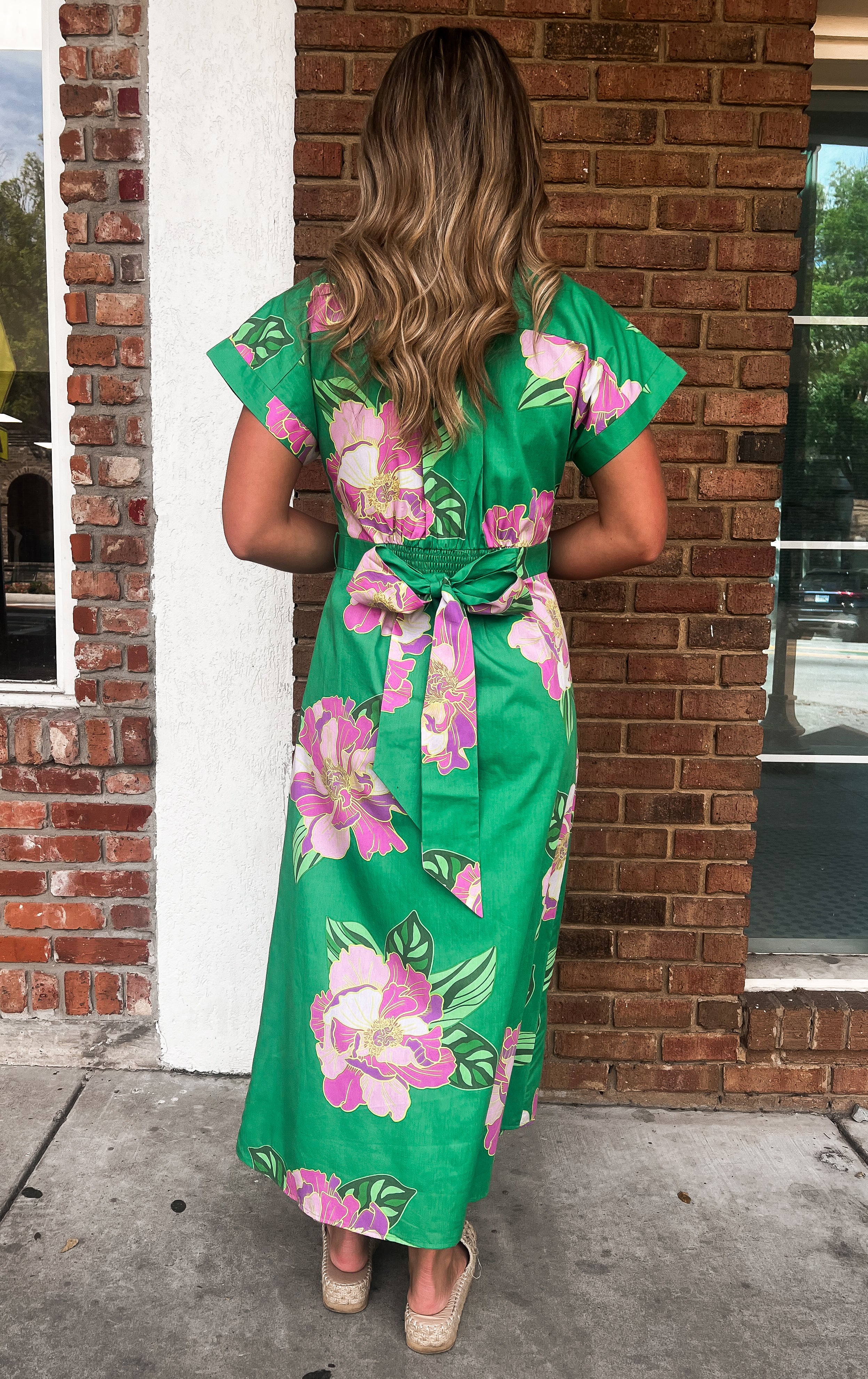 THML: Floral Print Midi Dress