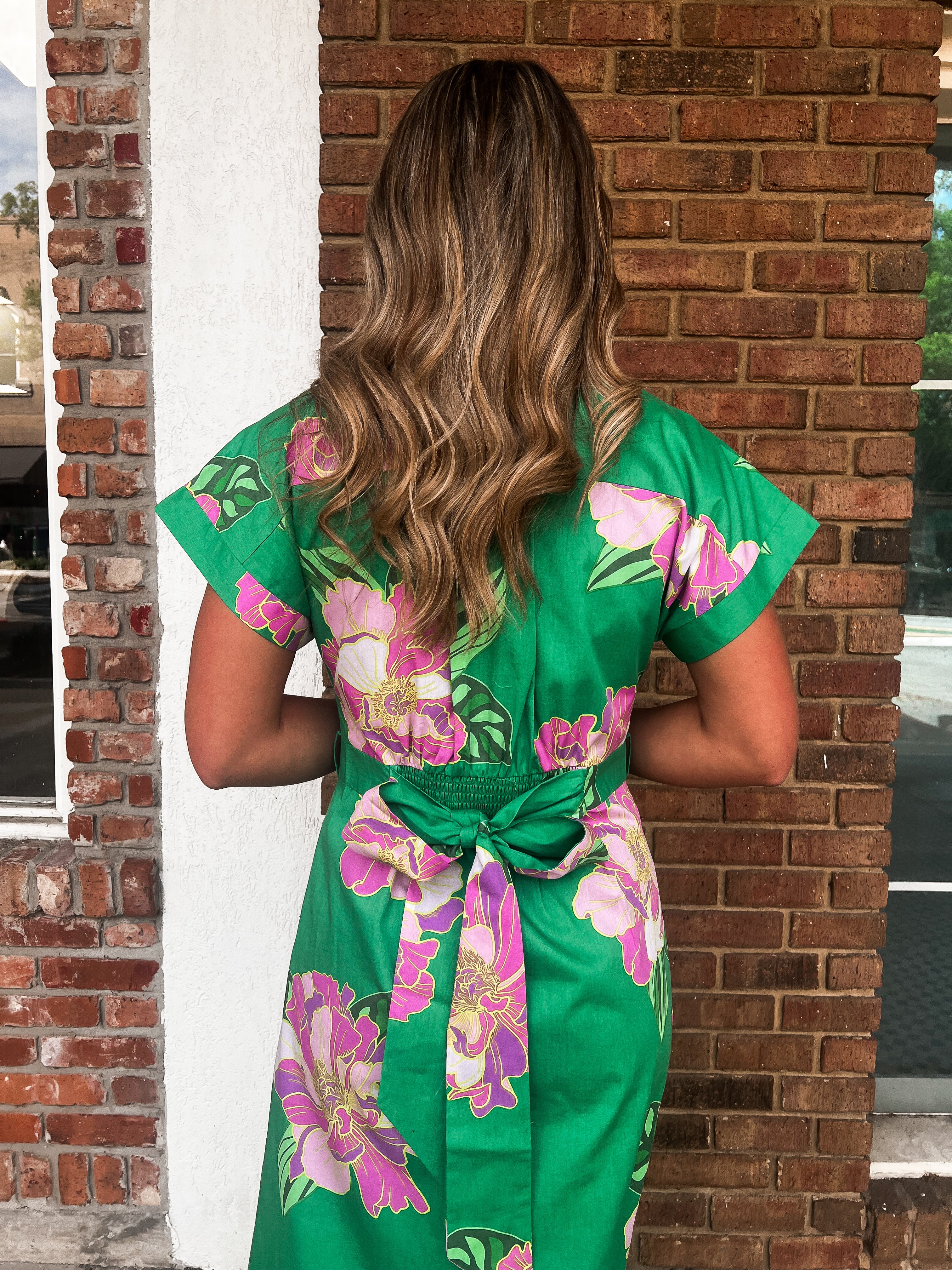 THML: Floral Print Midi Dress