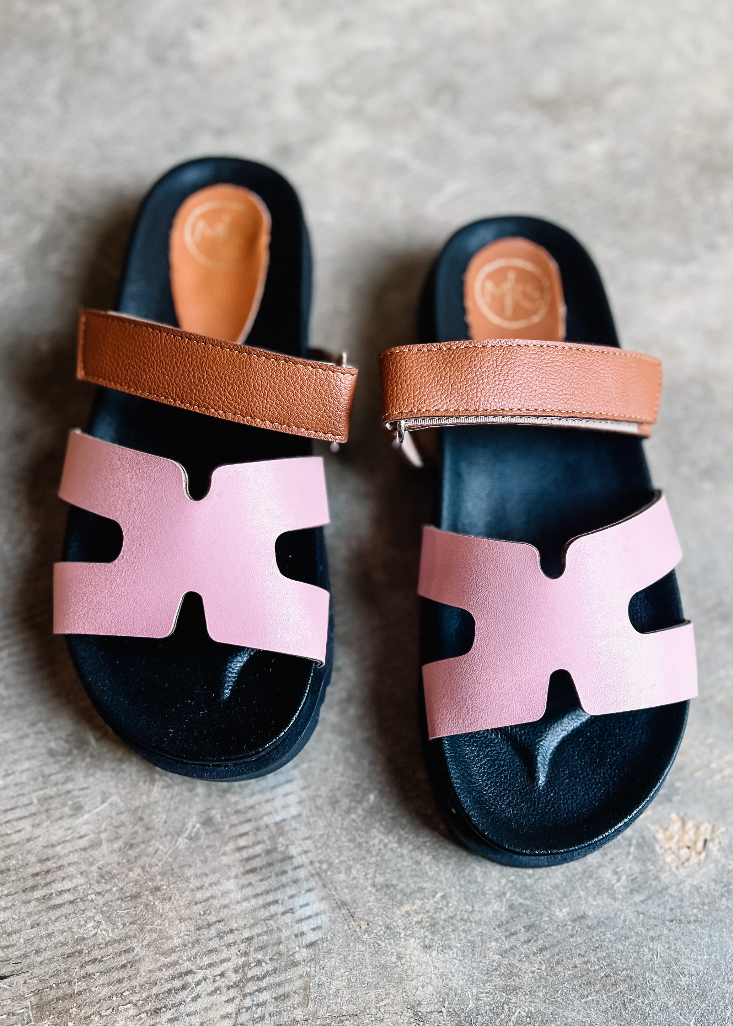 Leave Your Mark Bold Color Sandals, Blush