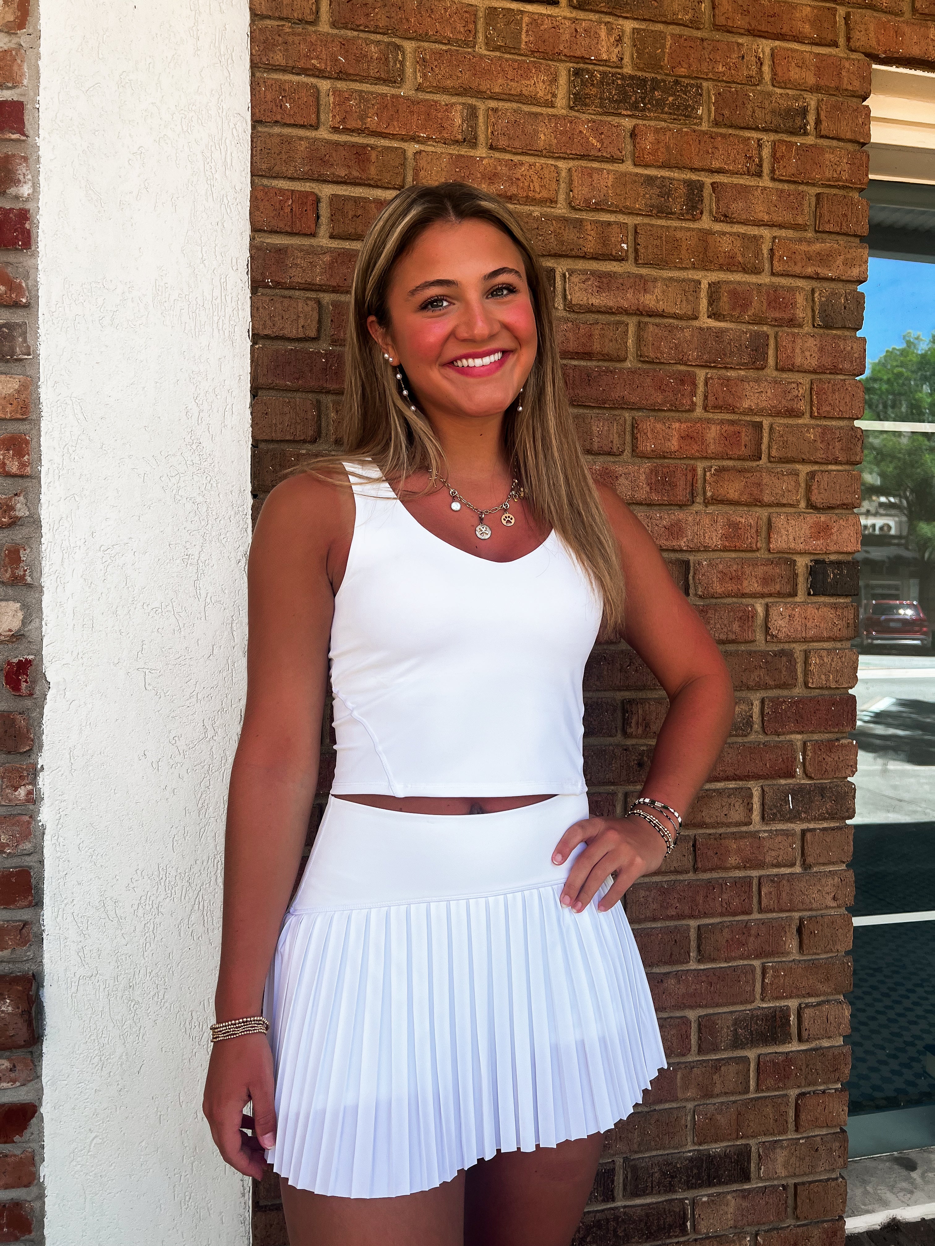 Z Supply: Playing Doubles Skirt - White