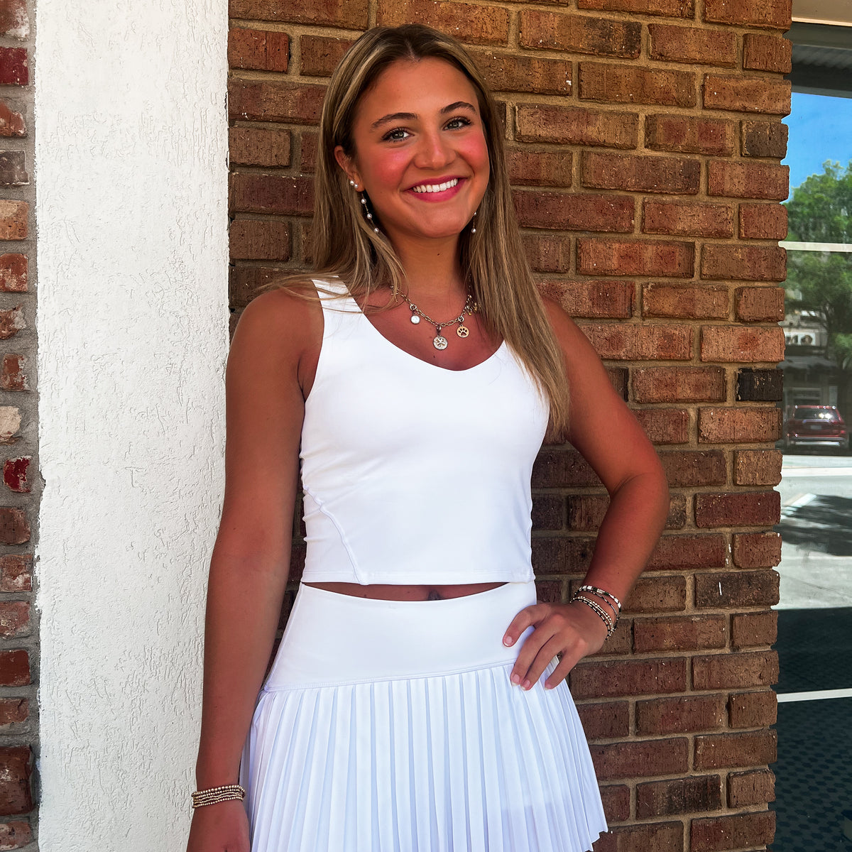 Z Supply: Playing Doubles Skirt - White
