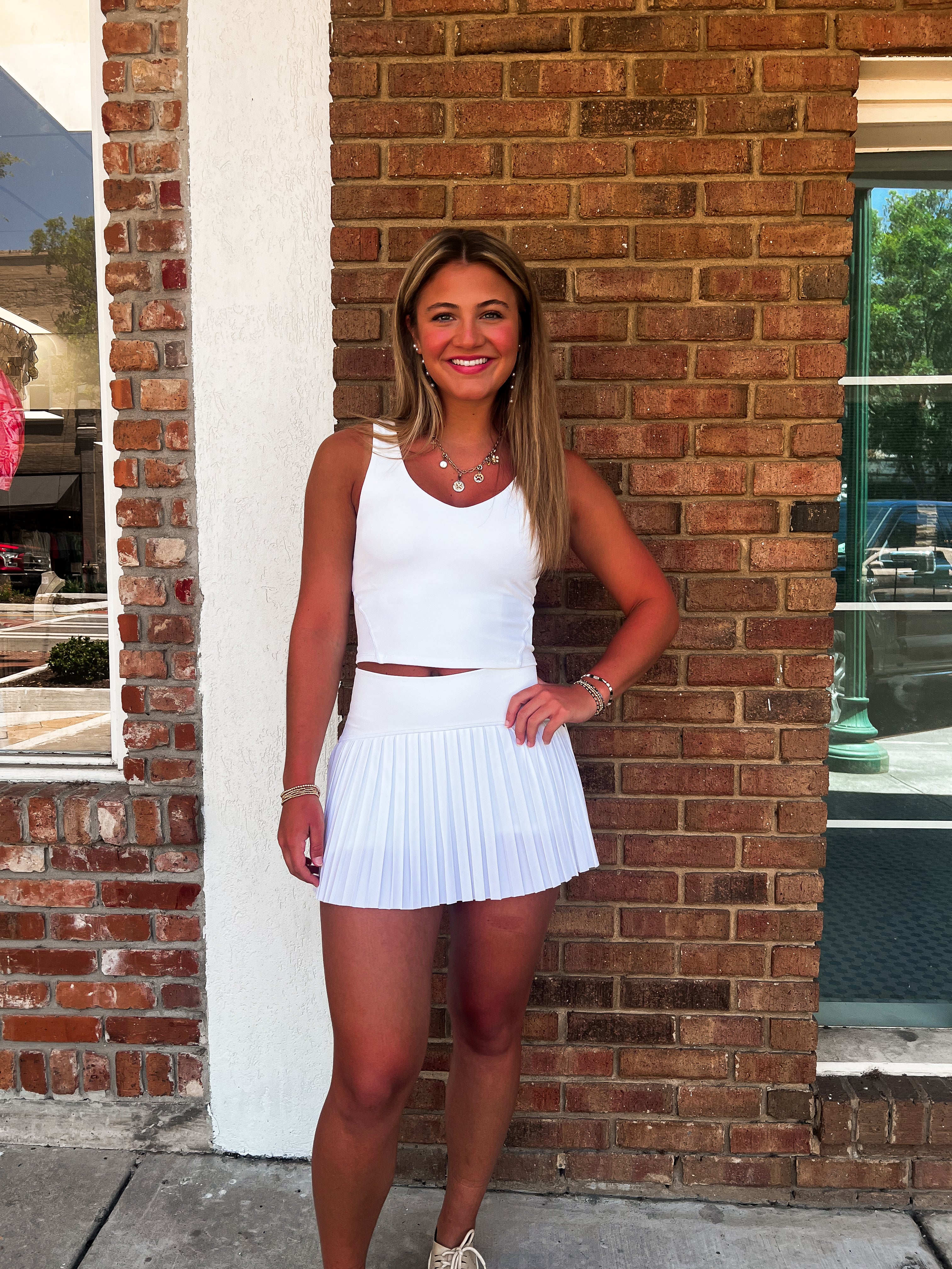 Z Supply: Playing Doubles Skirt - White