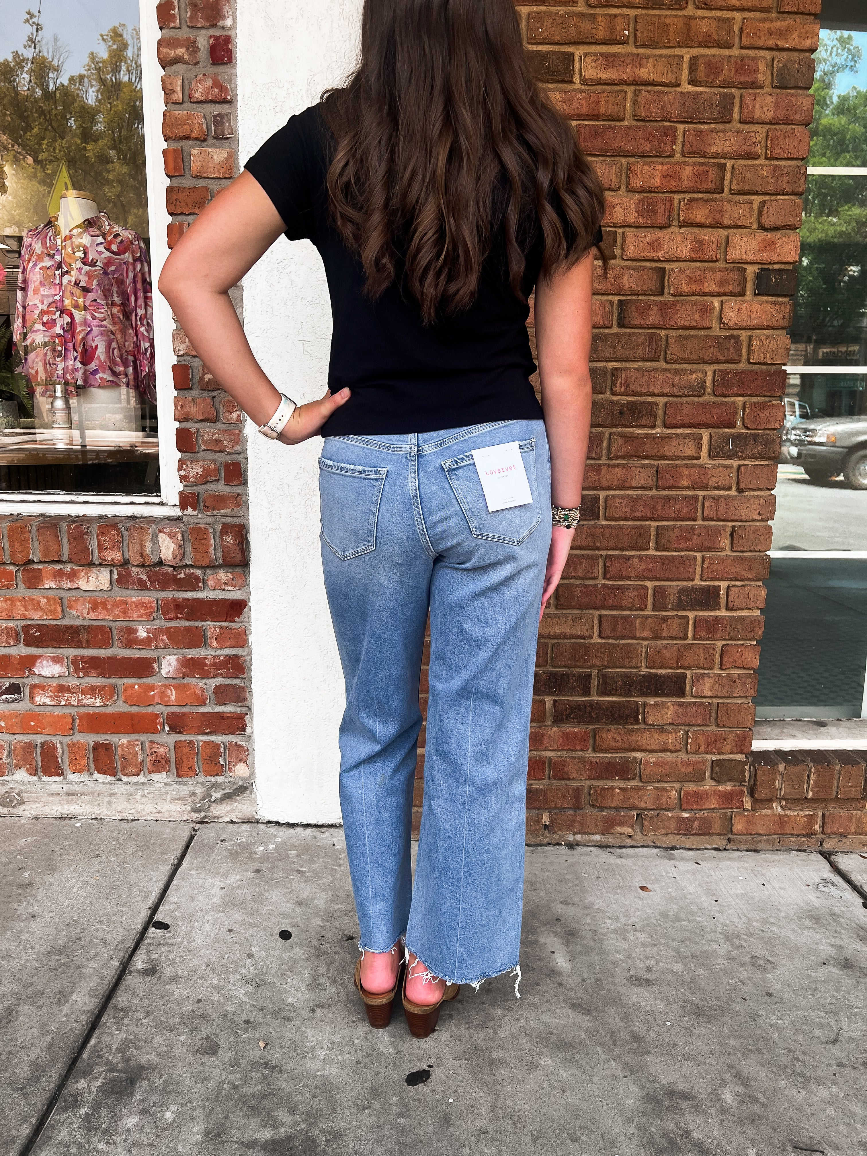 Vervet: High Rise Wide Leg Jeans